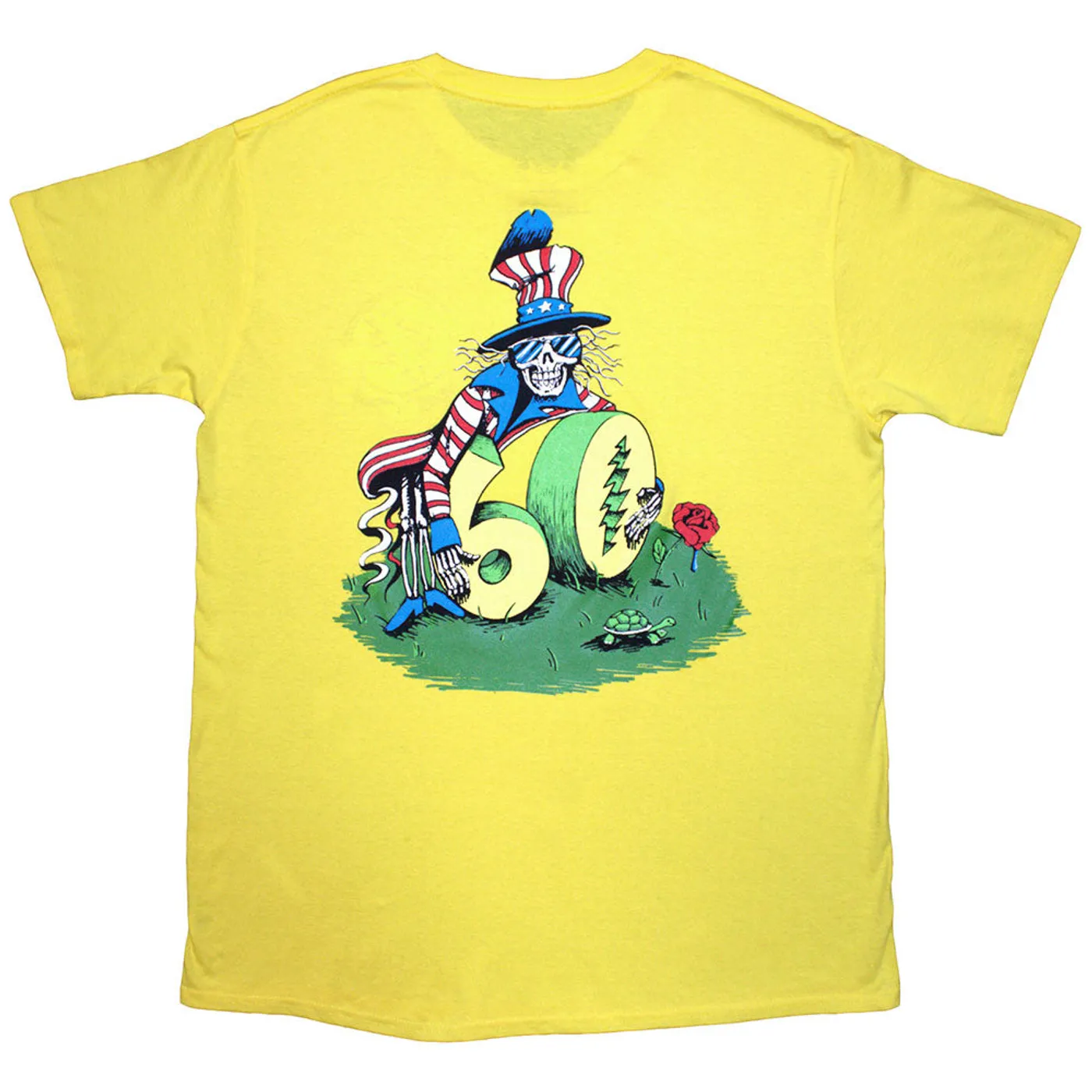 Grateful Dead T Shirt - Rose Pose Yellow