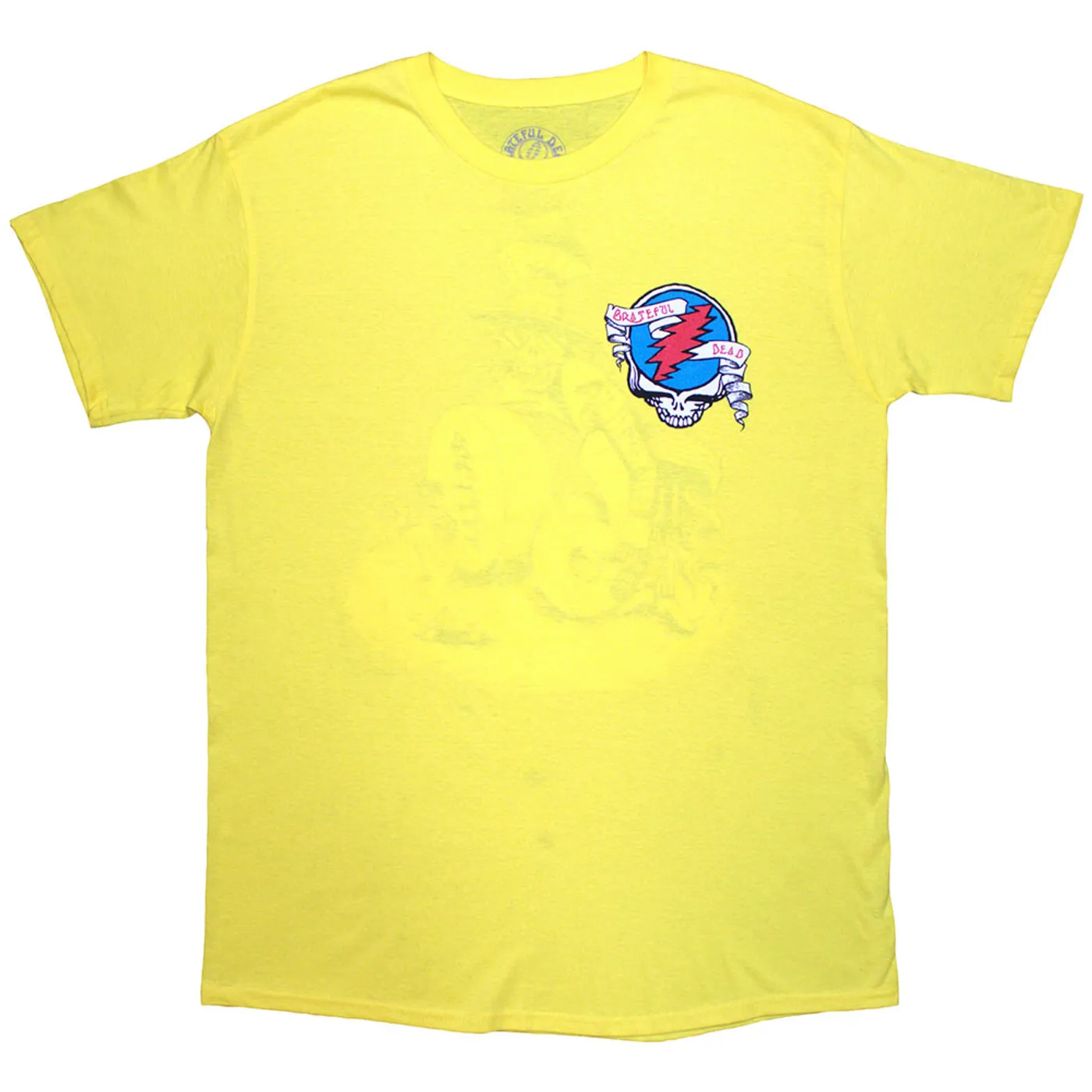 Grateful Dead T Shirt - Rose Pose Yellow