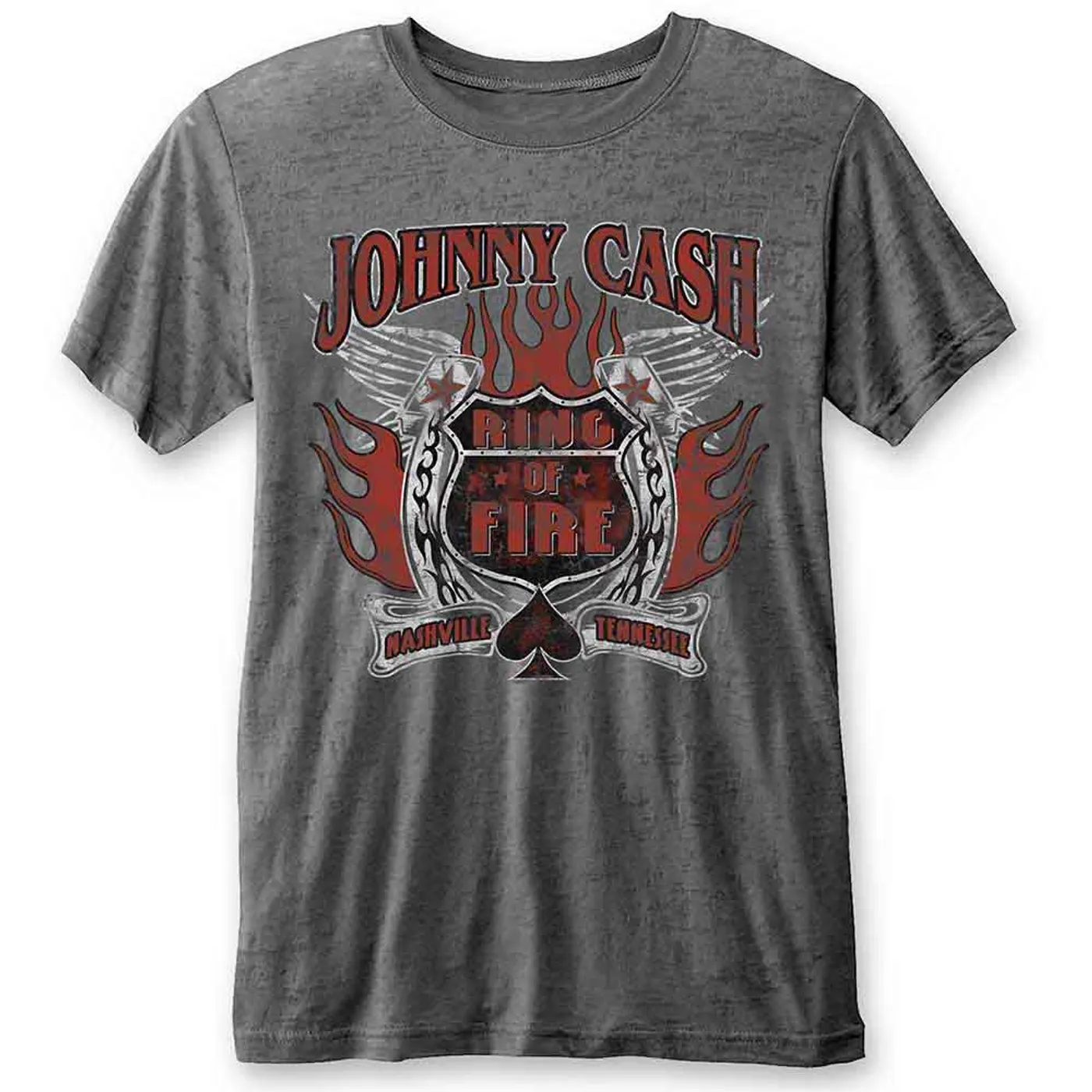 Johnny Cash T Shirt - Ring Of Fire BO