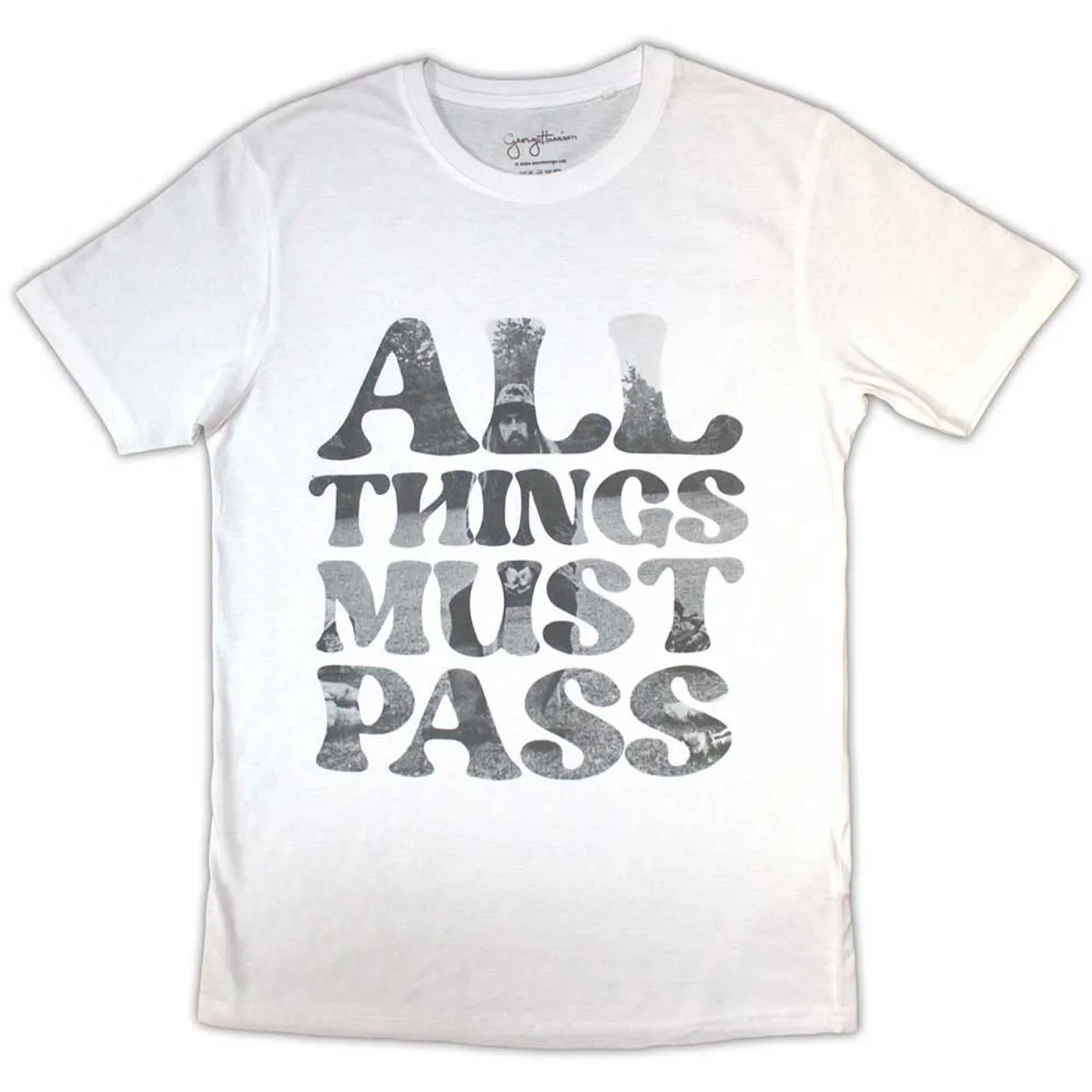 George Harrison T Shirt - ATMP Text Infill