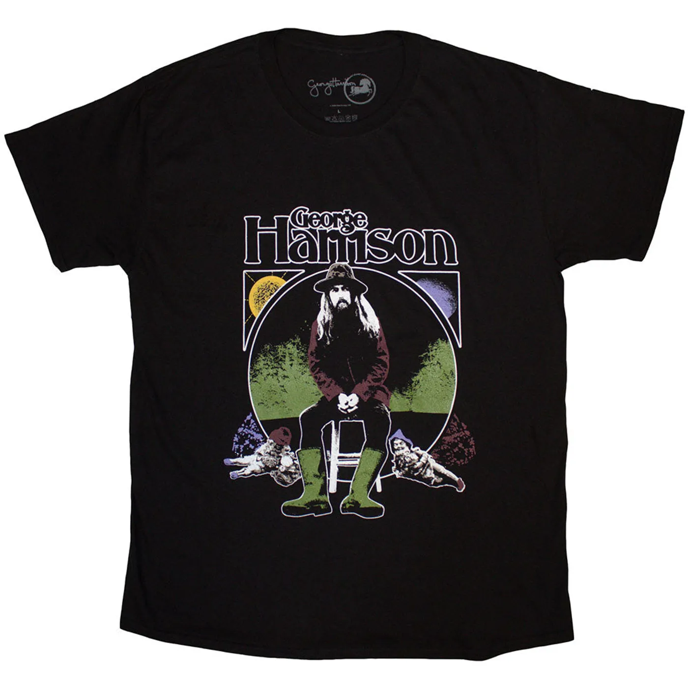 George Harrison T Shirt - Sun & Moon