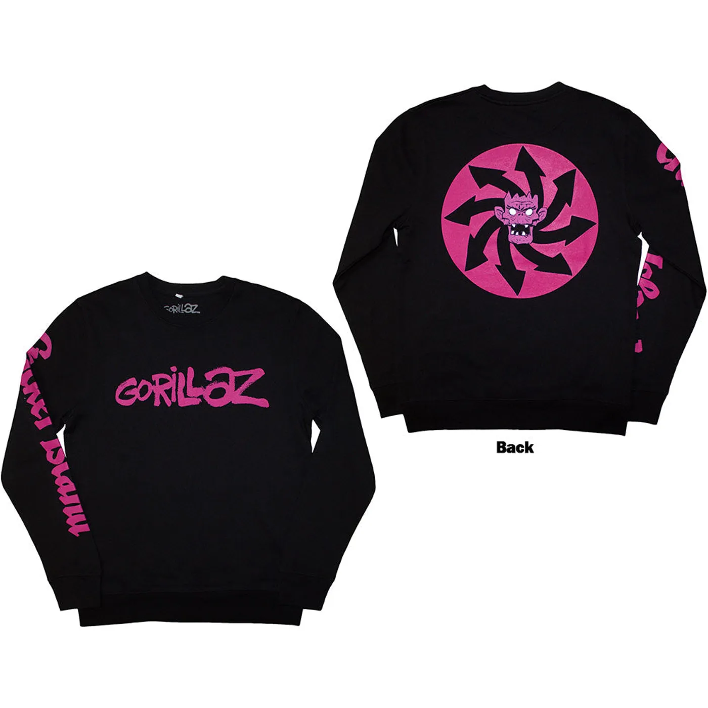 Gorillaz Sweatshirt - Craker Island Pazuzu Spiral