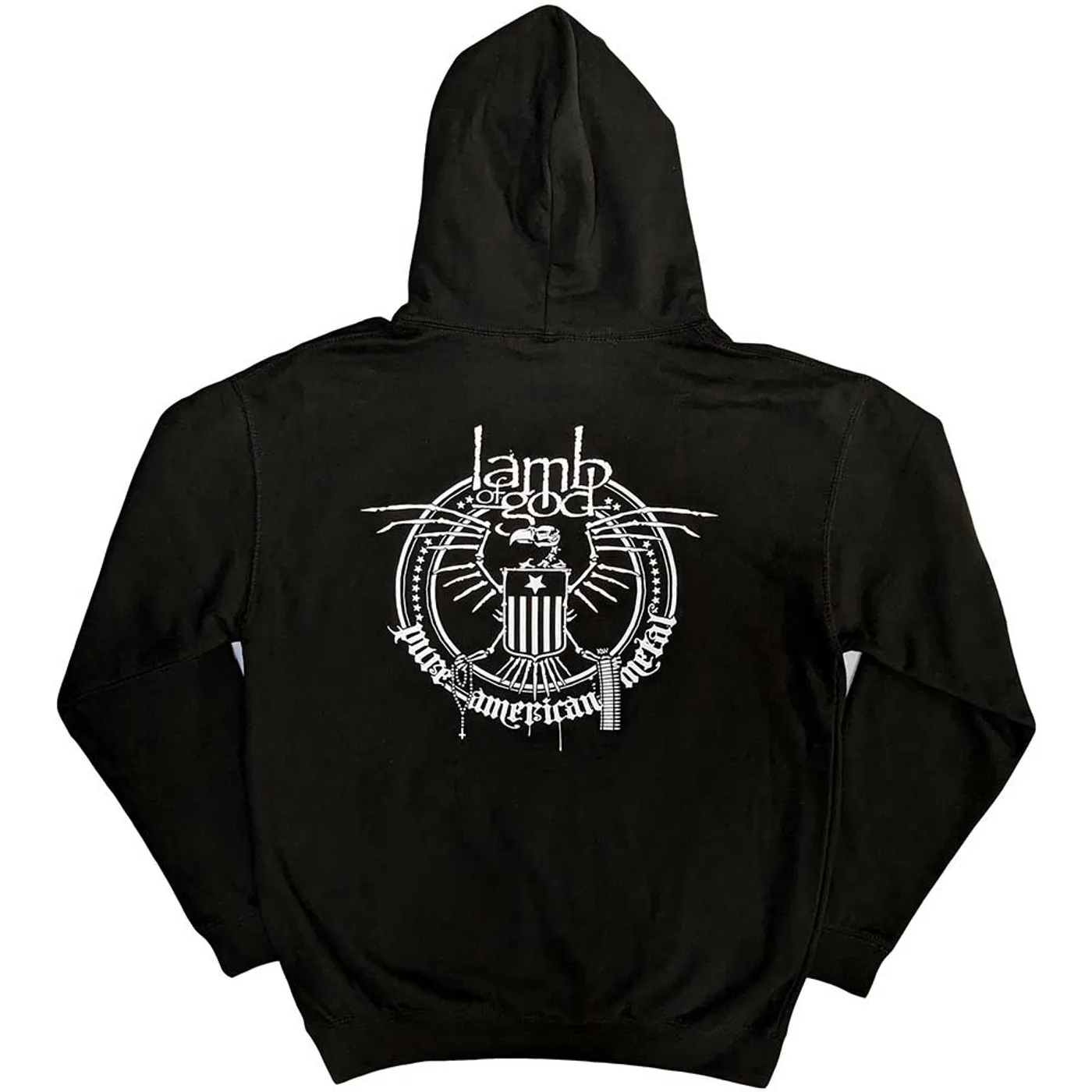 Lamb Of God Pullover Hoodie - Skeleton Eagle