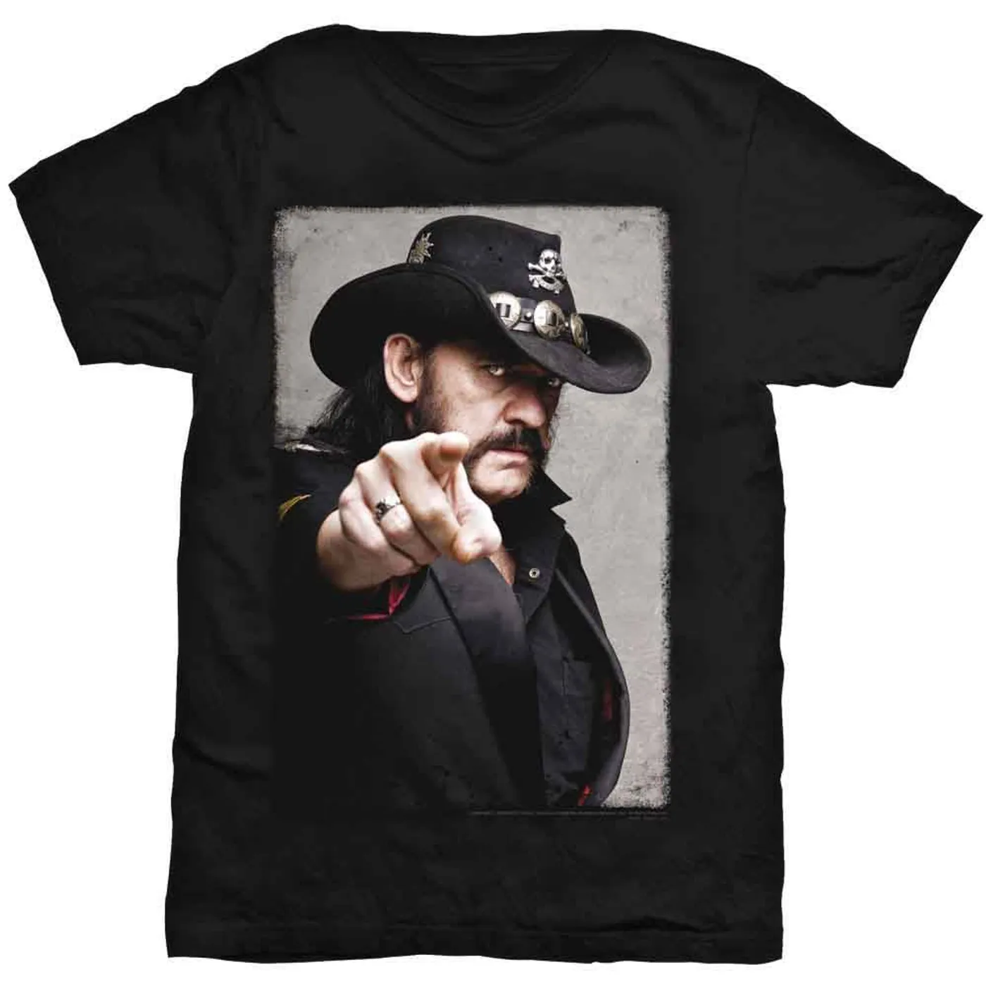Lemmy T Shirt - Pointing Photo