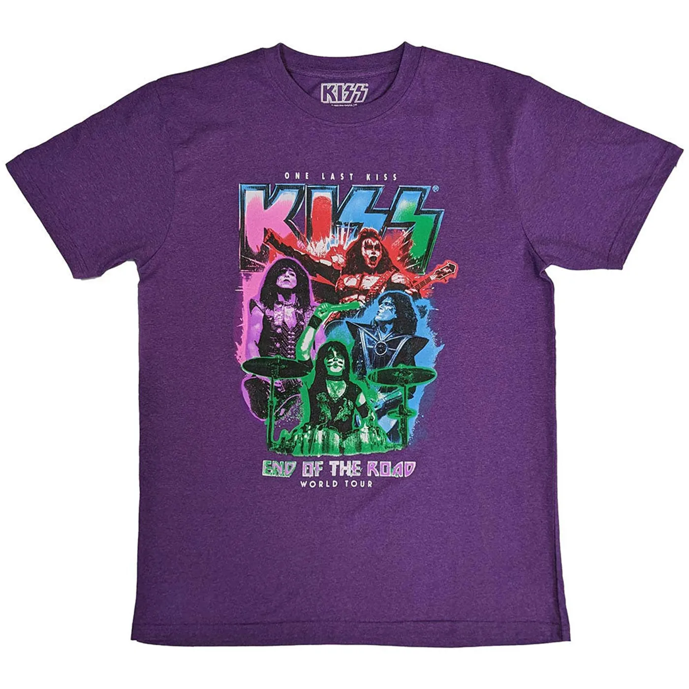 KISS T Shirt - End Of The Road Colour Pop
