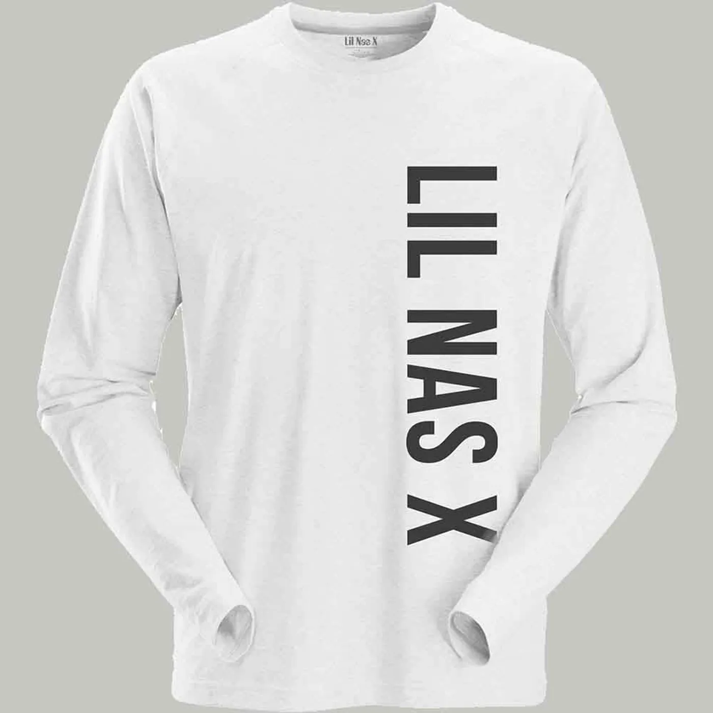 Lil Nas X Long Sleeve T Shirt - Vertical Text