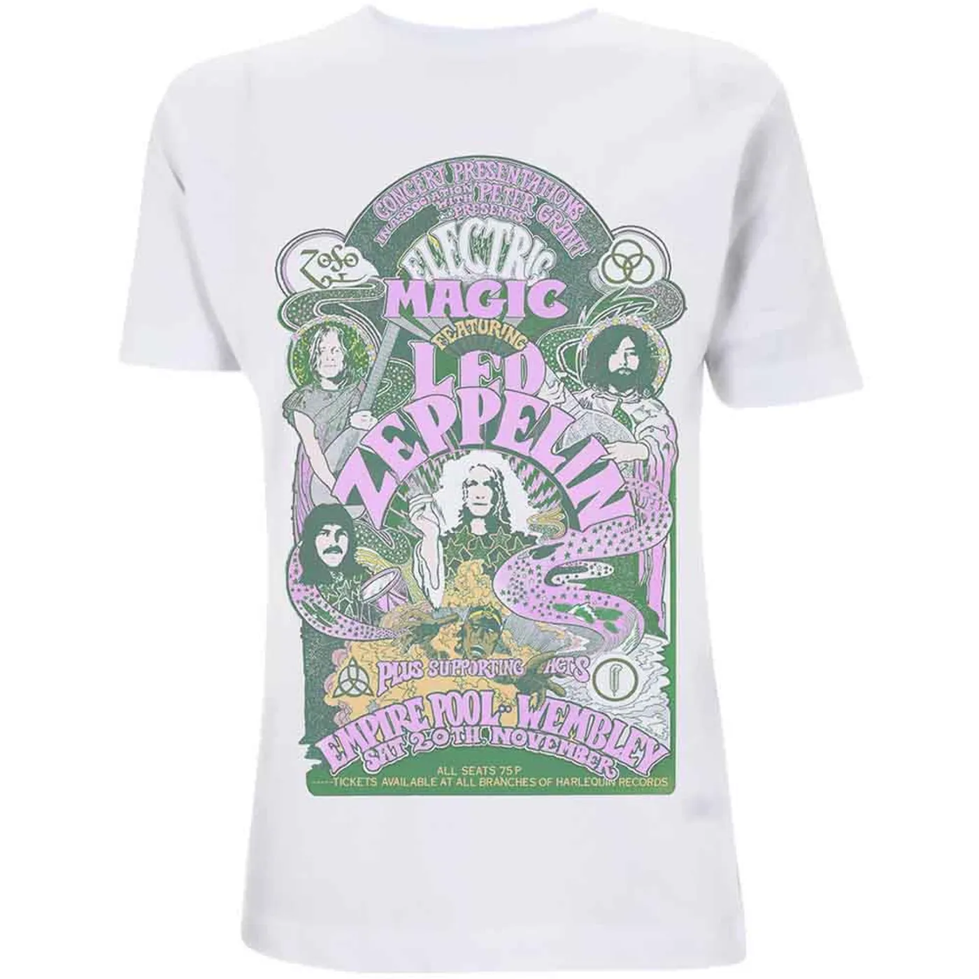 Led Zeppelin Woman's T Shirt - Electric Magic