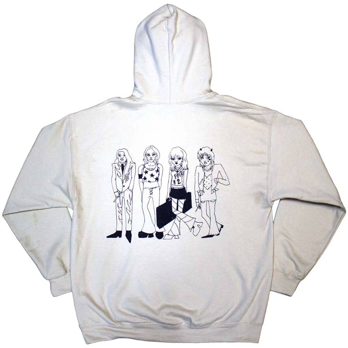 Måneskin Pullover Hoodie - Pocket Logo & Mini Doodles