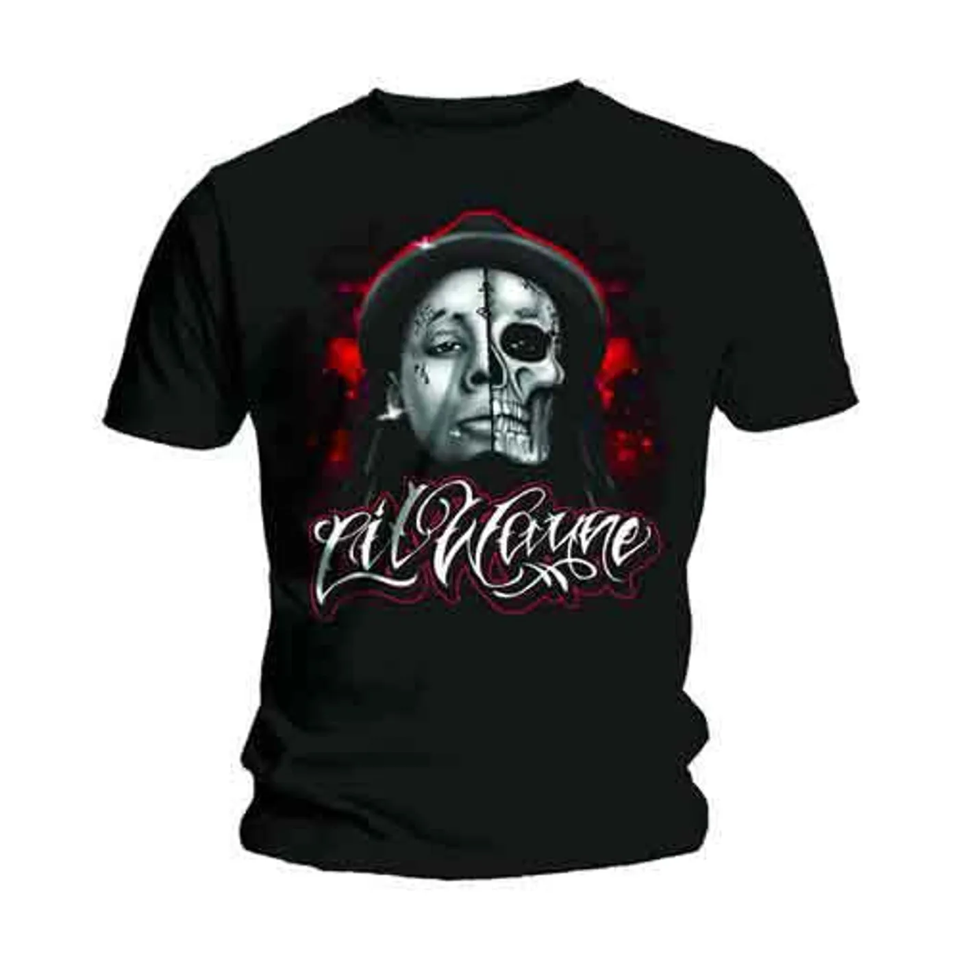 Lil Wayne T Shirt - Skull Sketch