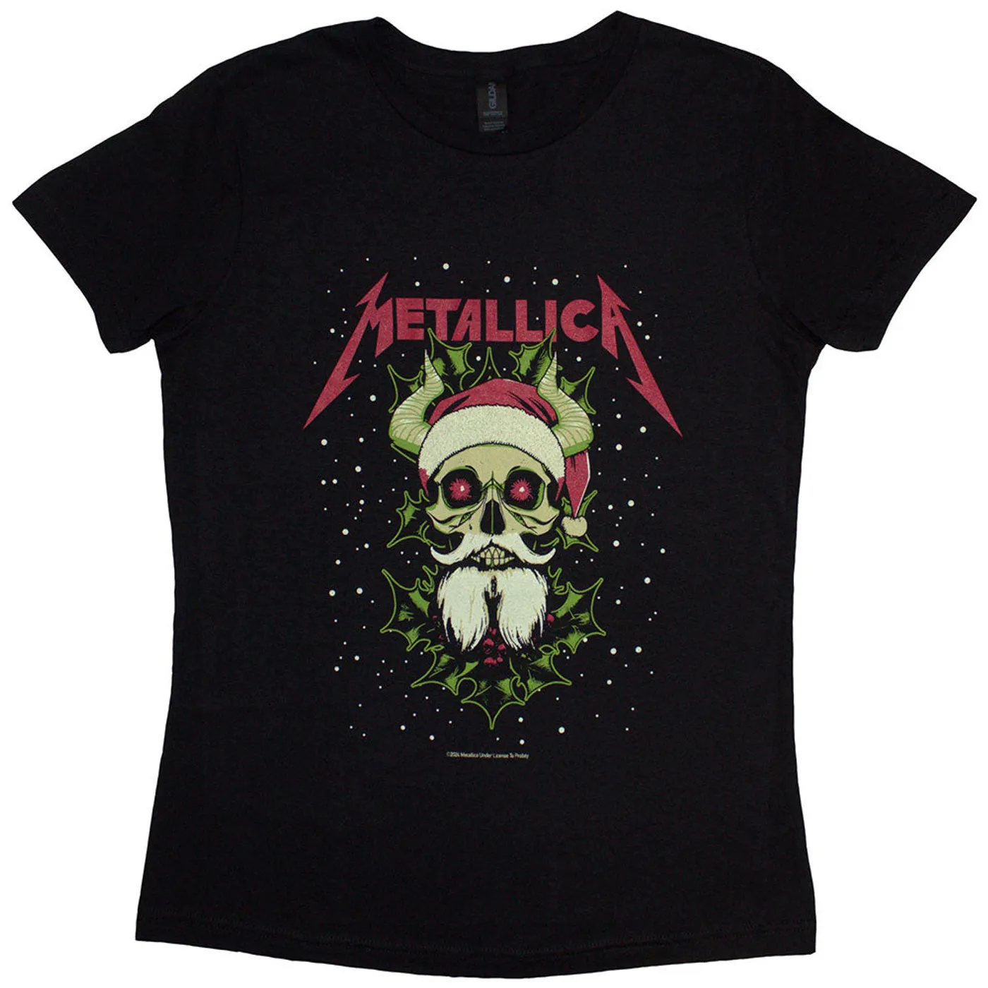 Metallica Woman's T Shirt - Santa Horns
