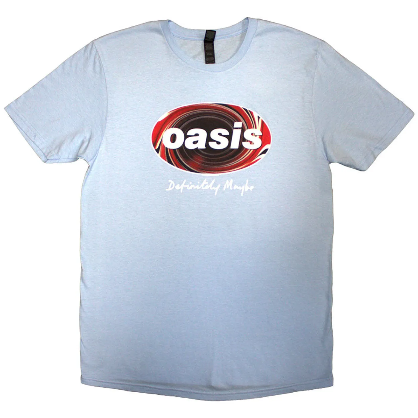 Oasis T Shirt - Definitely Maybe Union Jack Oval