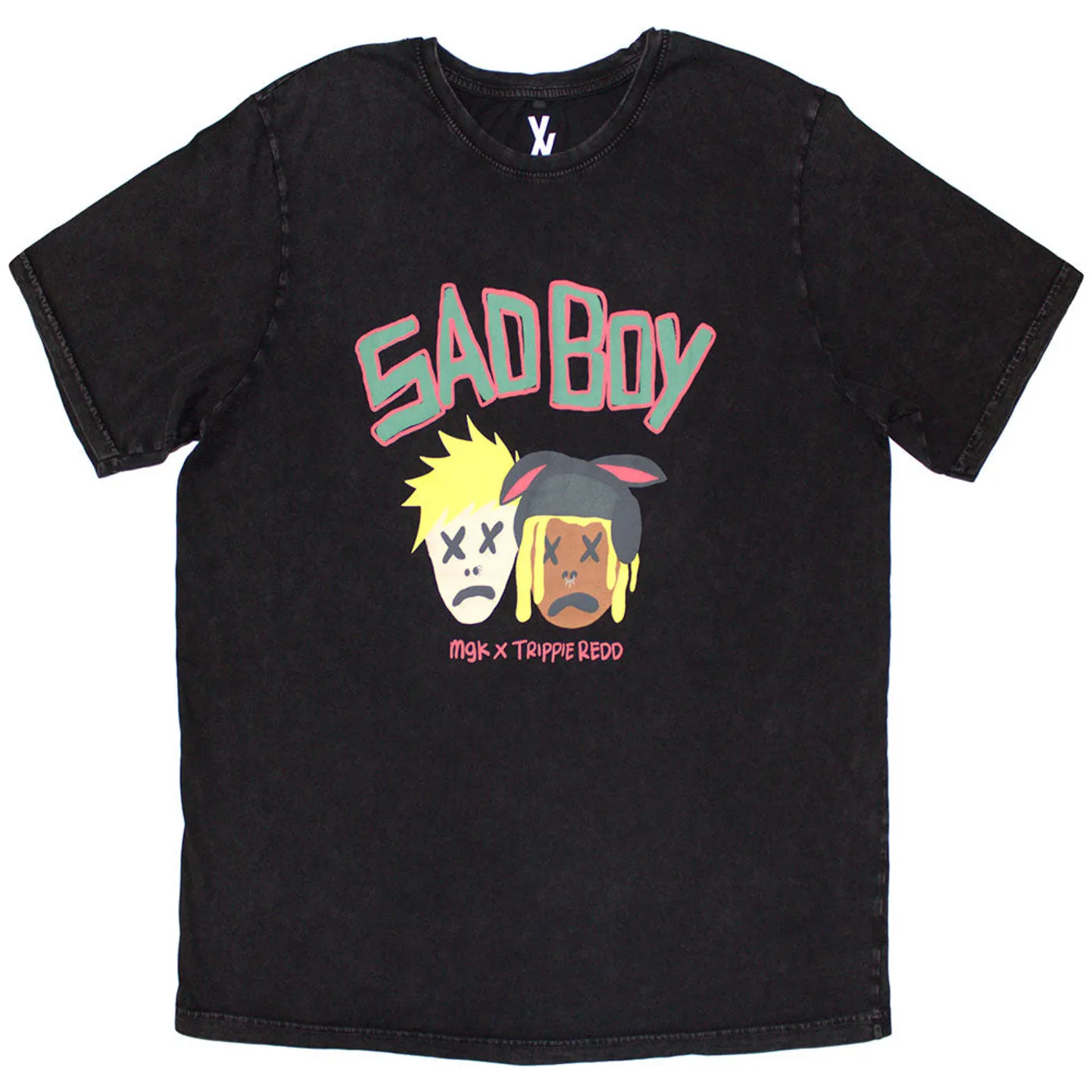 Machine Gun Kelly T Shirt - Sad Boy Stone Wash