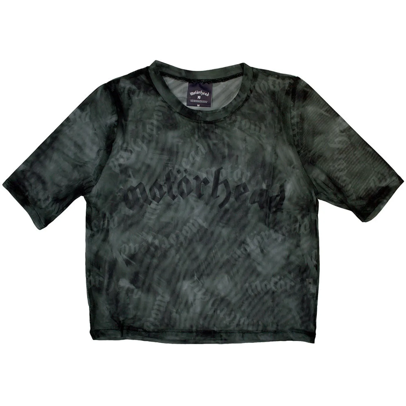 Motörhead Women's Mesh Short Sleeve Crop Top - Logo