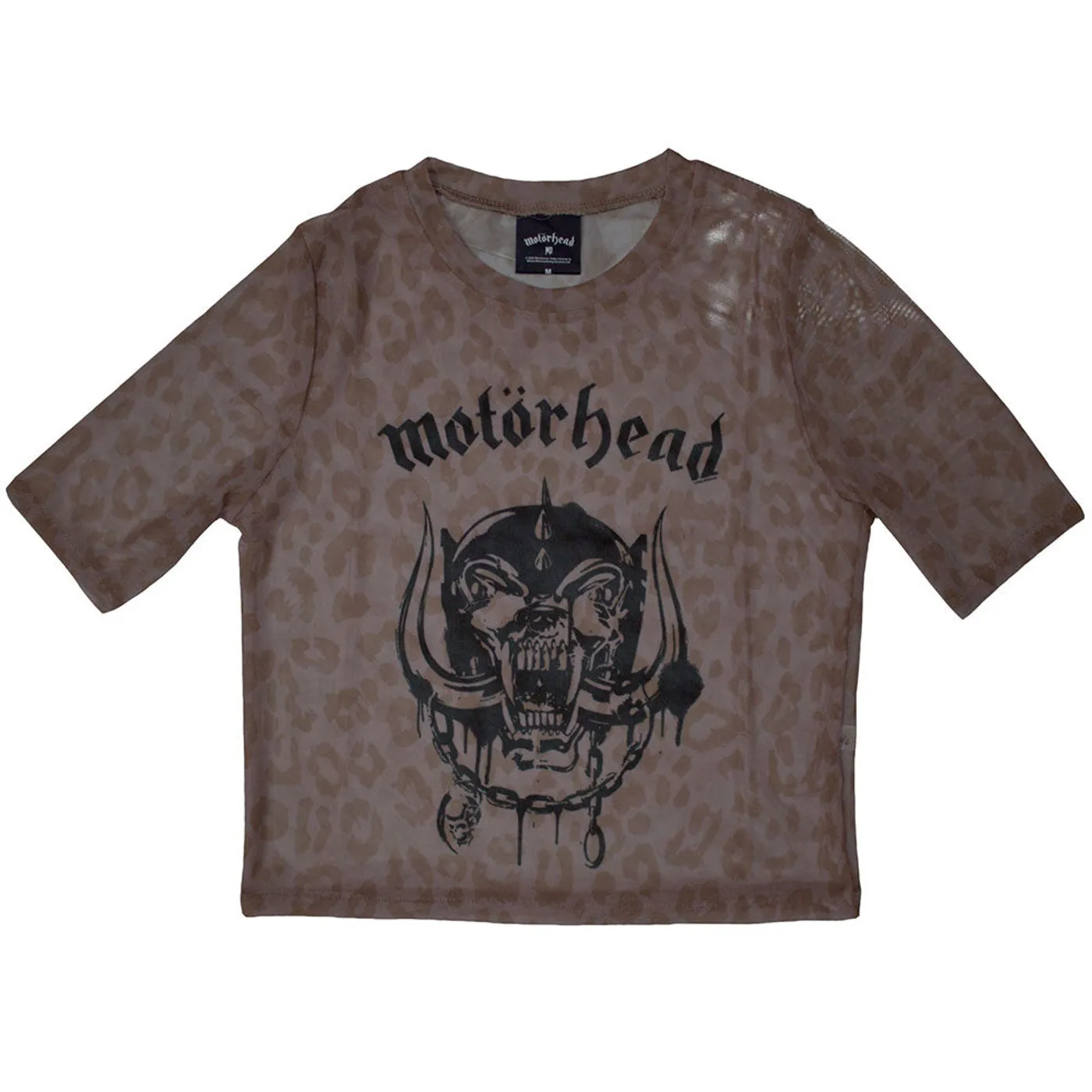 Motörhead Women's Mesh Short Sleeve Crop Top - Warpig
