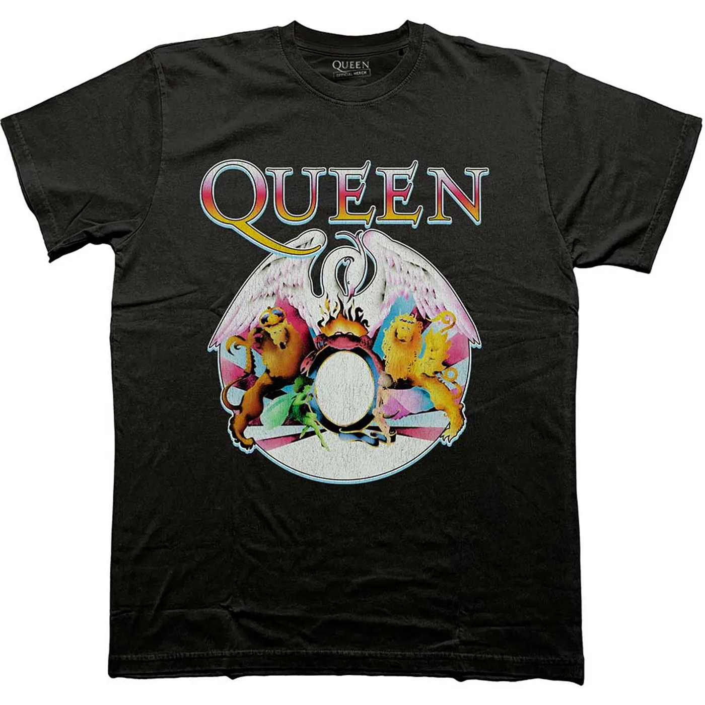 Queen T Shirt - Multi Colour Crest