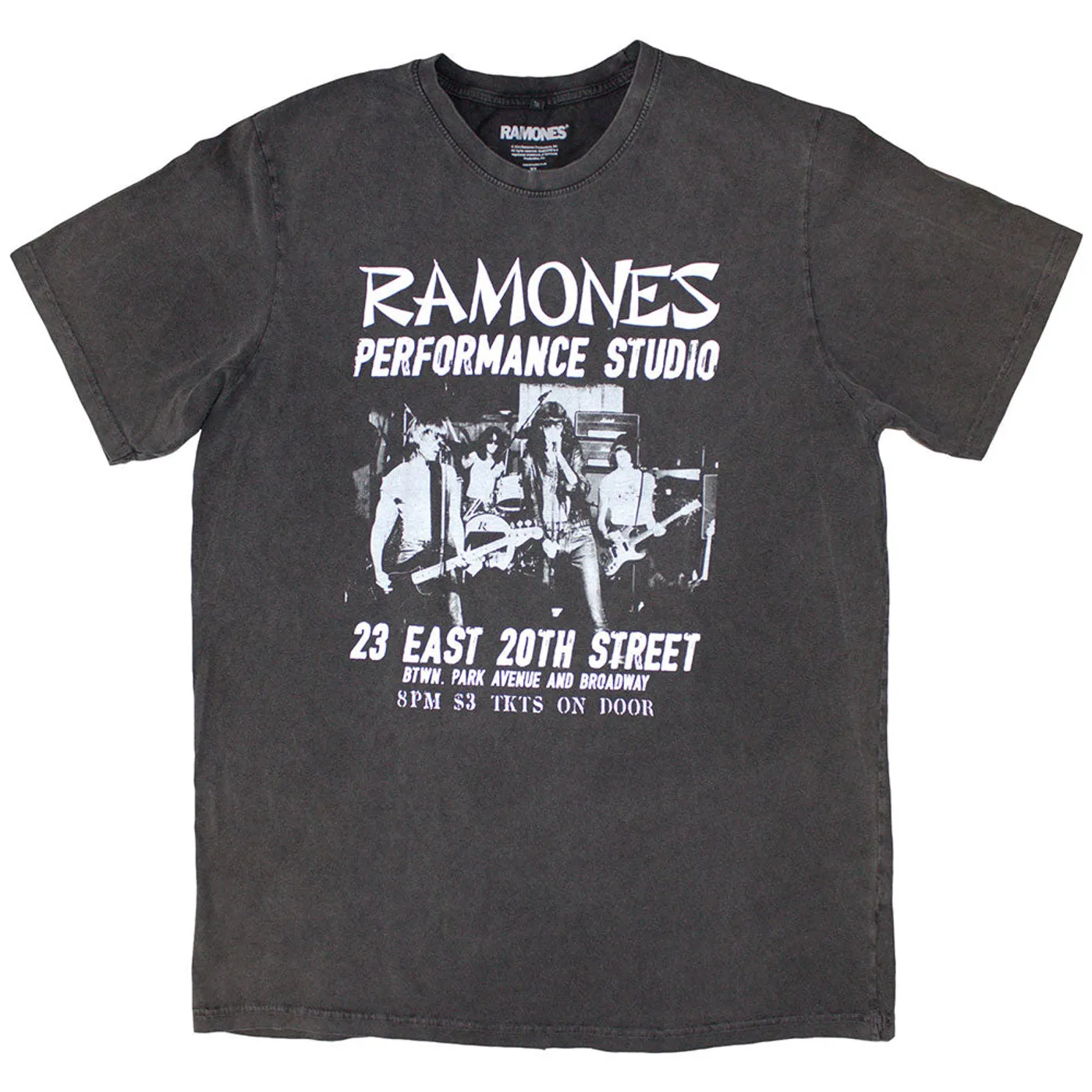 Ramones T Shirt - East Village Stone Wash