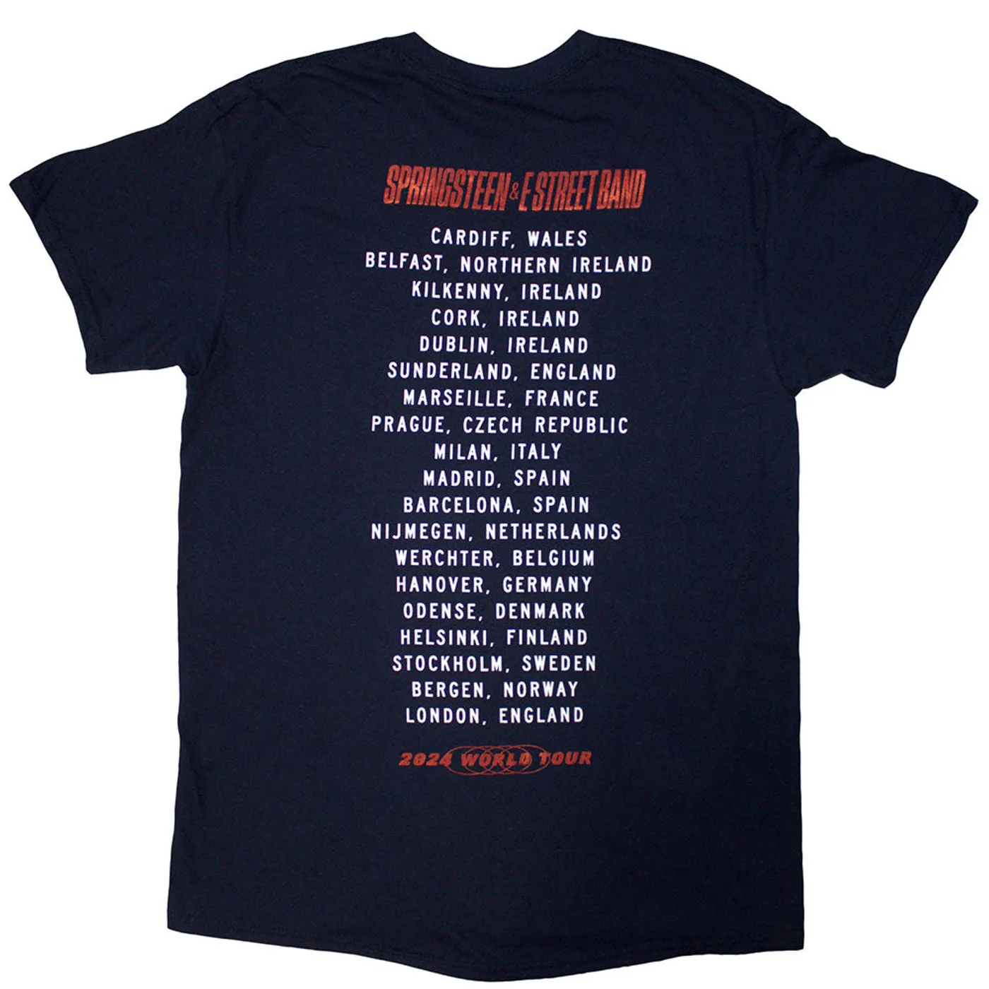 Bruce Springsteen T Shirt - Tour '24 Guitar Photo