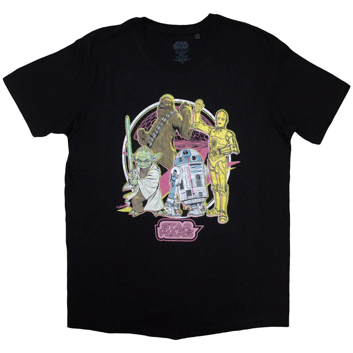 Star Wars T Shirt - Heroes Neon