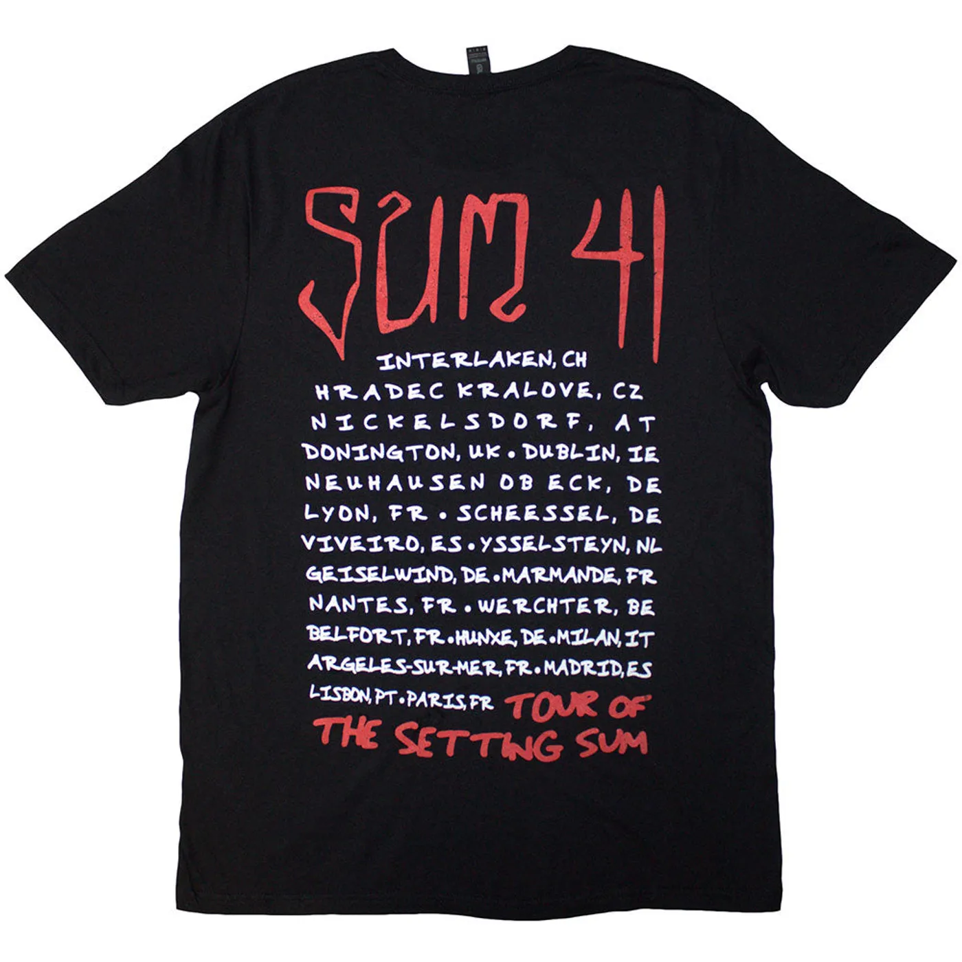 Sum 41 T Shirt - Tour '24 Skull