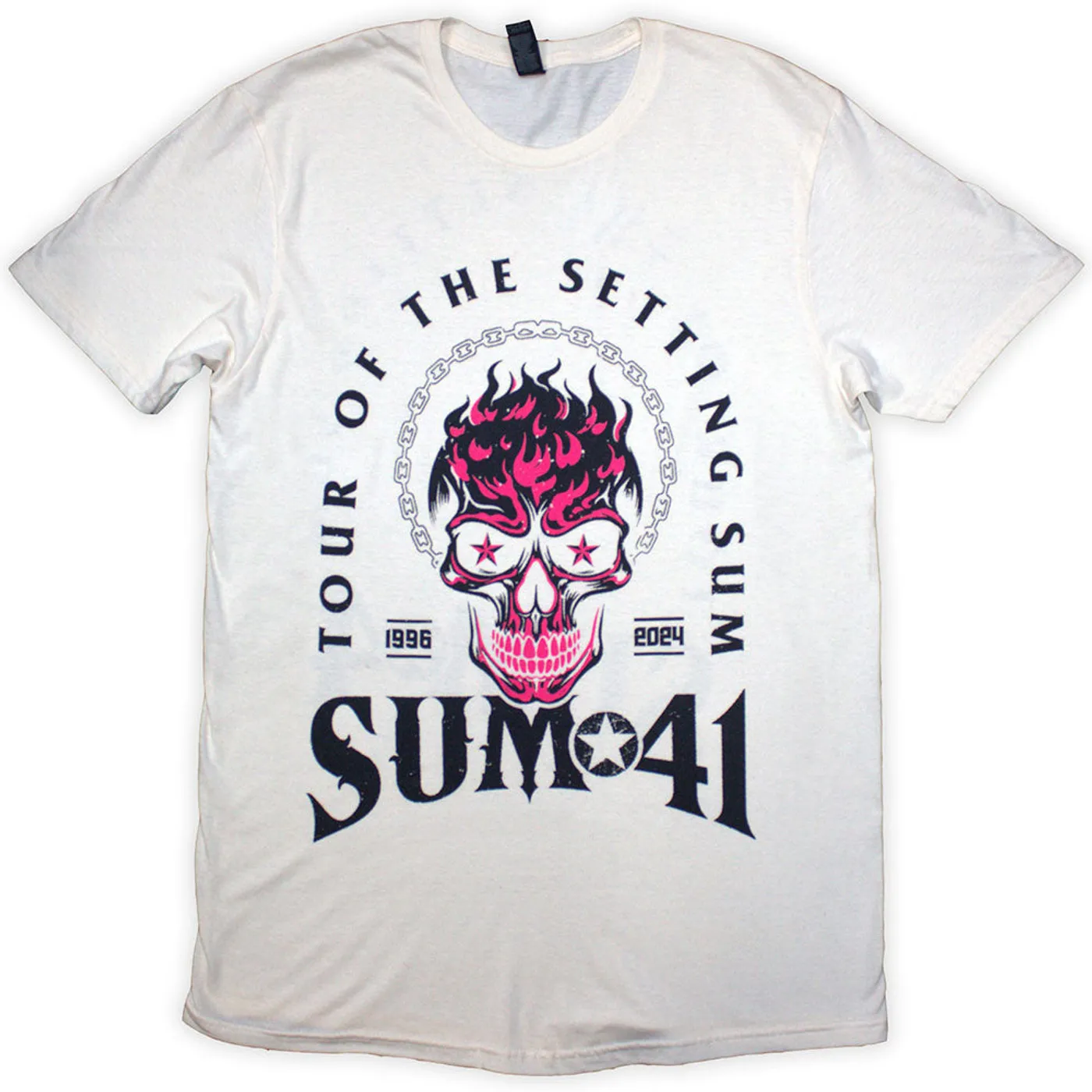 Sum 41 T Shirt - Tour '24 Pink Skull