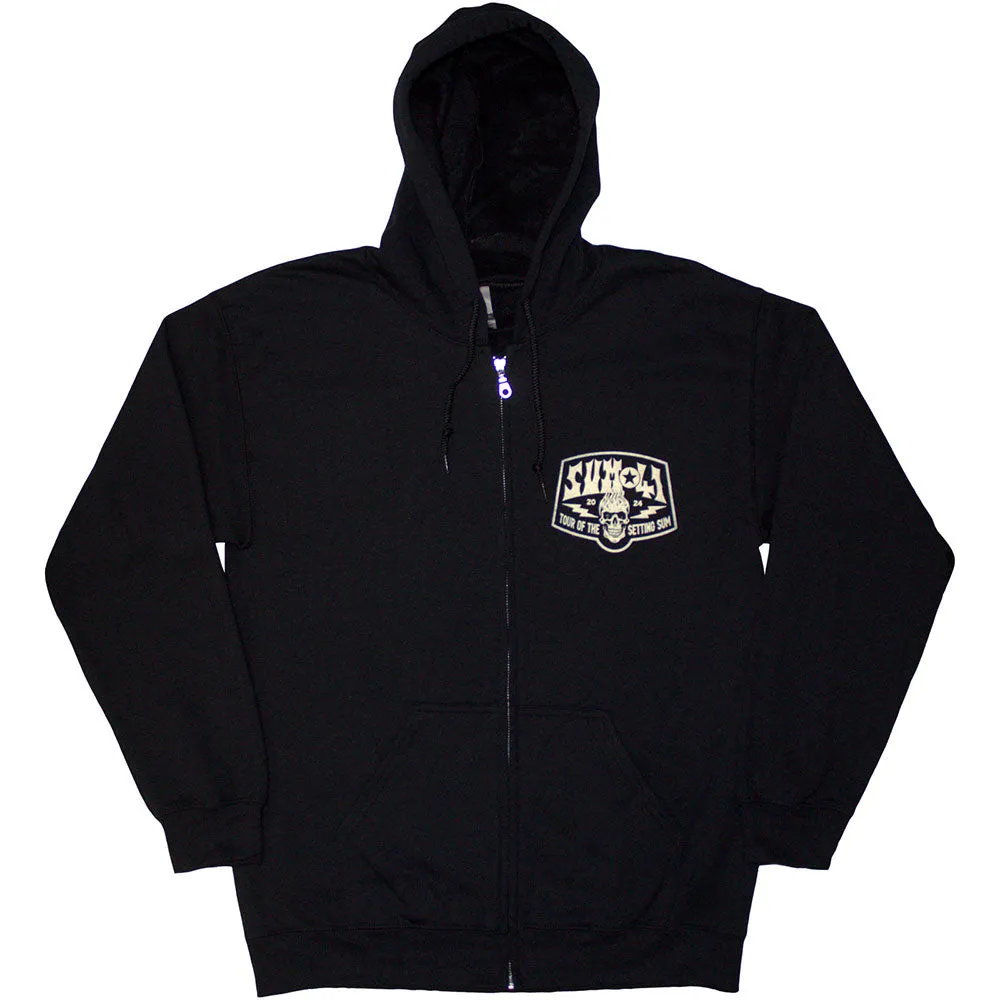 Zip Hoodie - Tour '24 Pocket Logo & Skull Back
