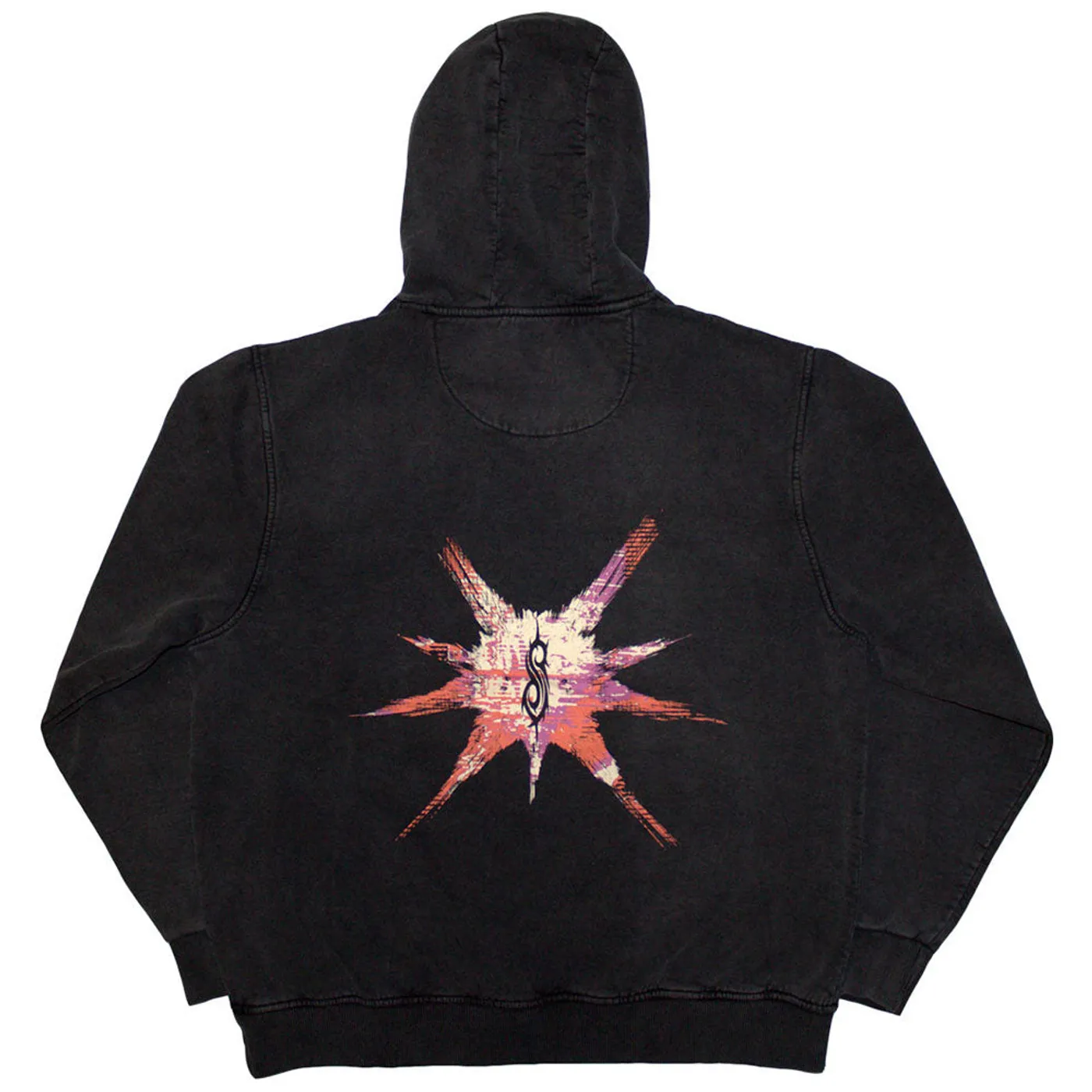 Slipknot Stone Wash Pullover Hoodie - TESF Barcode Stone Wash