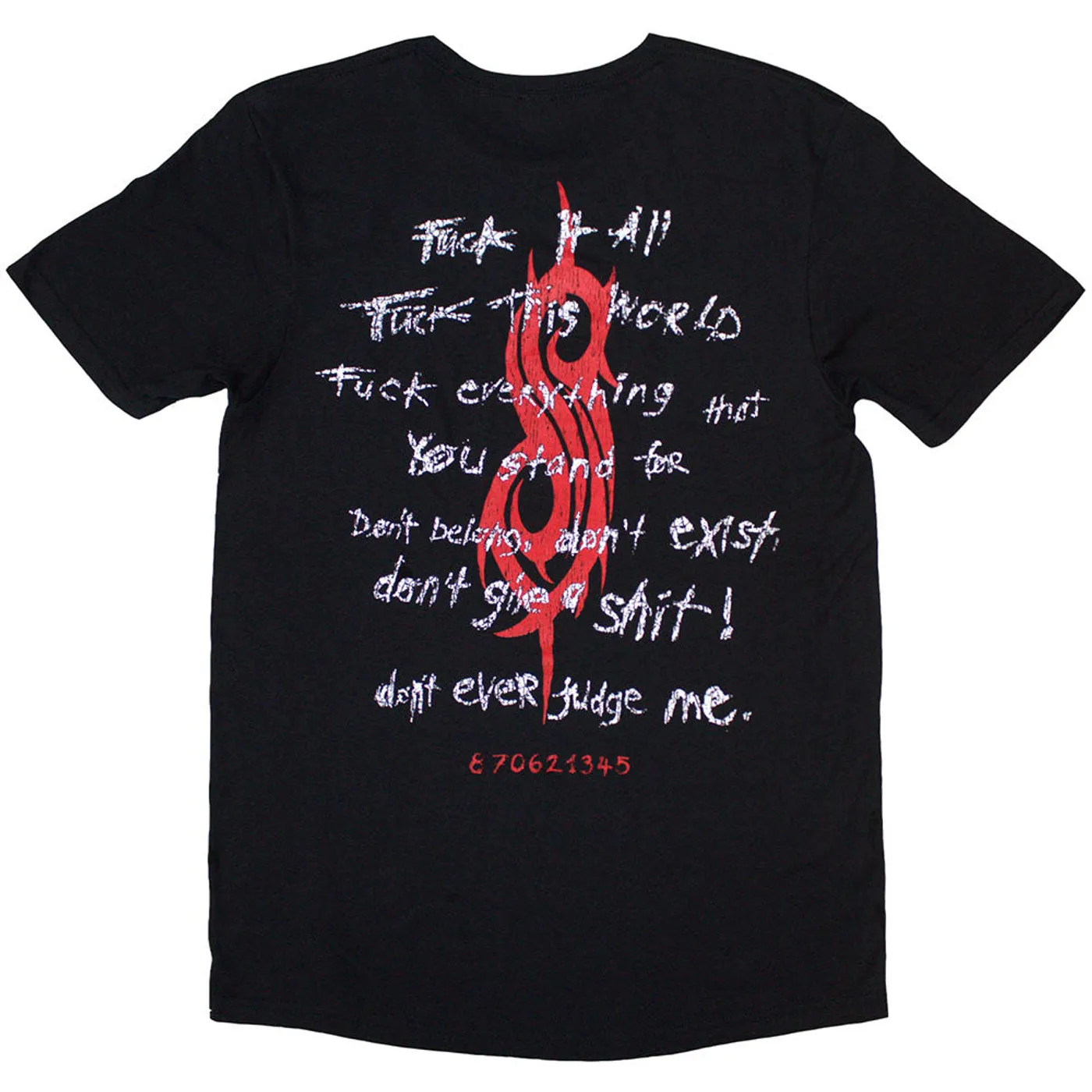 Slipknot T Shirt - F It All