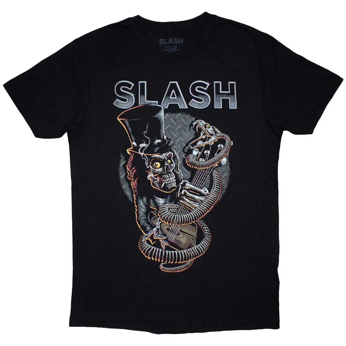 Slash T Shirt - Skull Guitar Snake
