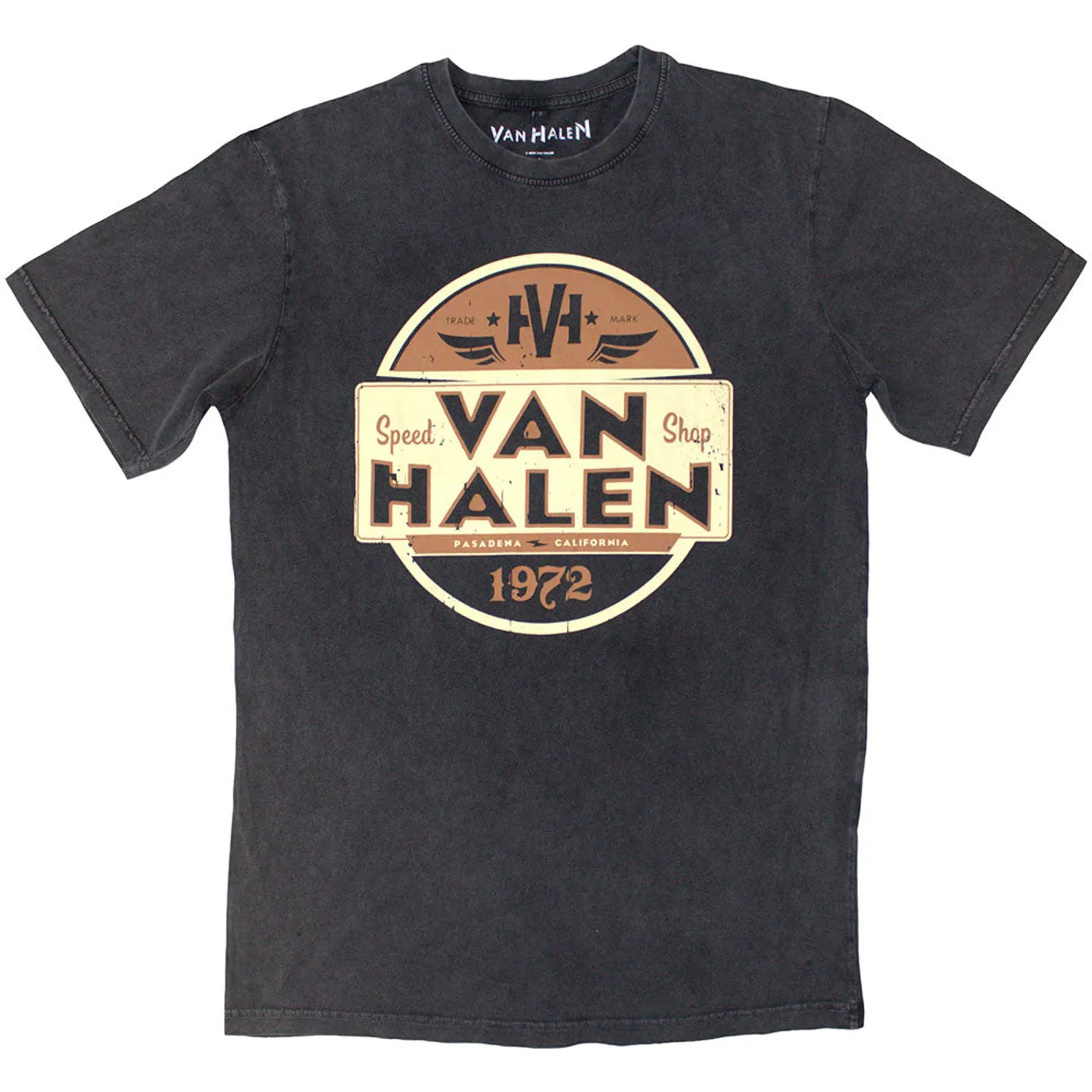 Van Halen T Shirt - Speed Shop Stone Wash