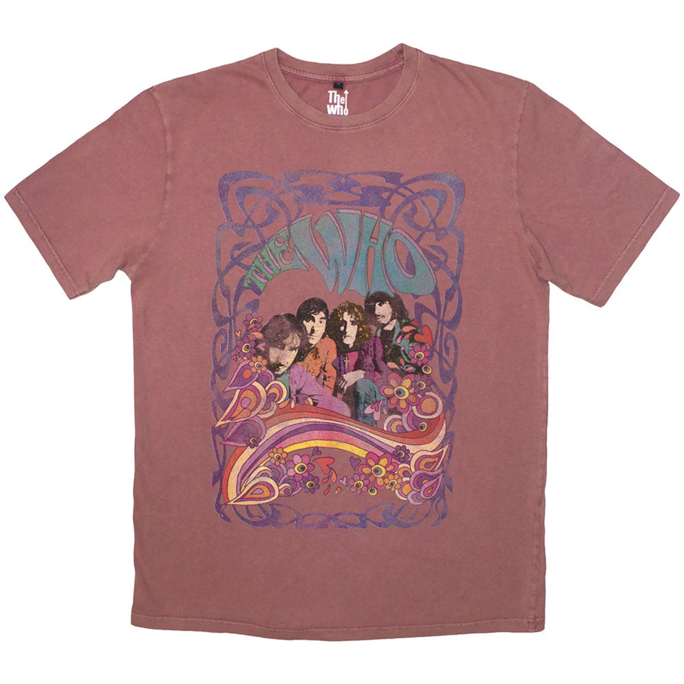 The Who T Shirt - Psych Floral Stone Wash