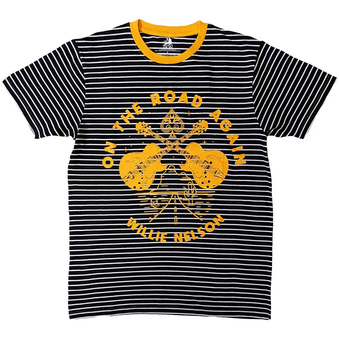 Willie Nelson T Shirt - On The Road Again Ringer