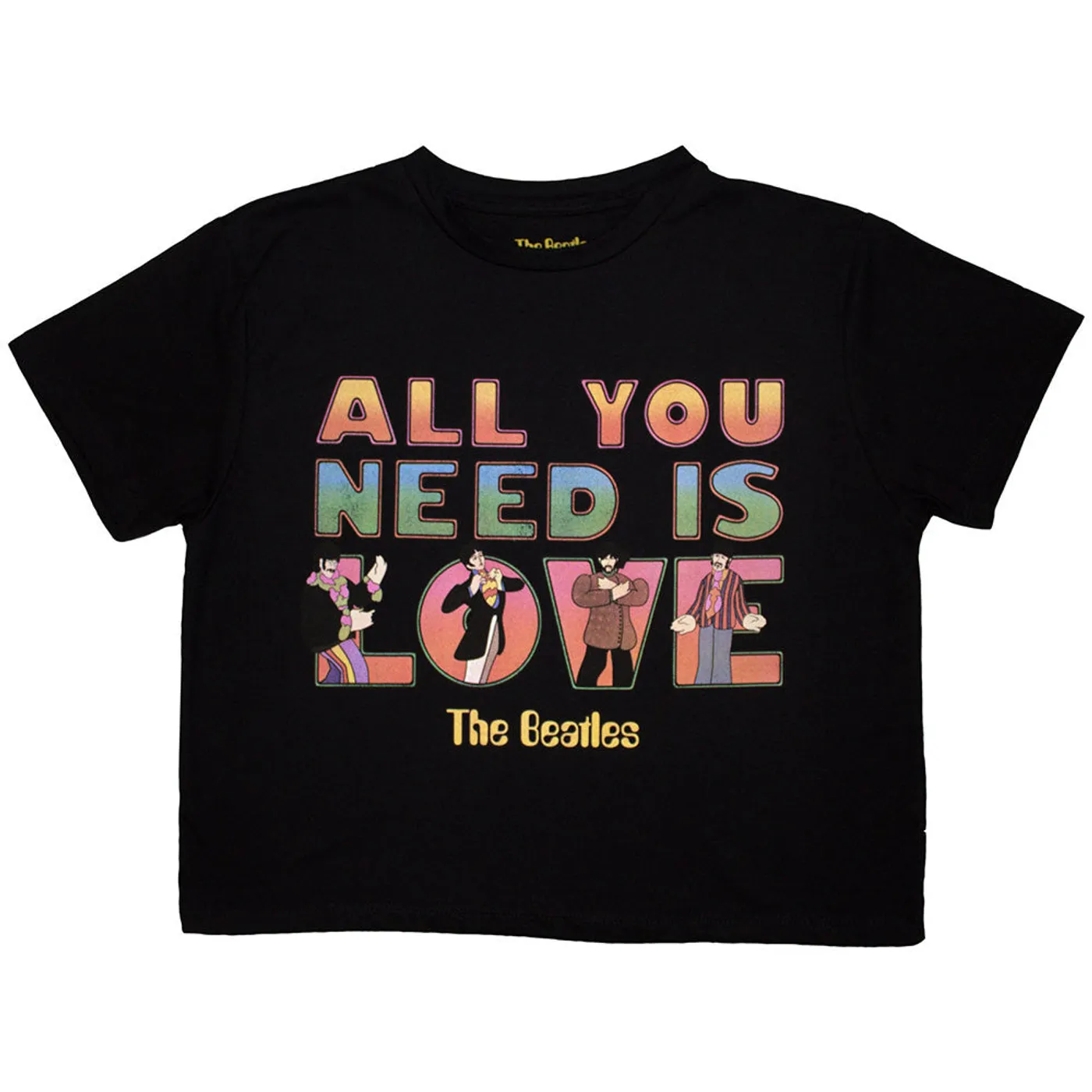 The Beatles Women's Crop Top - Yellow Submarine Aynil Stacked