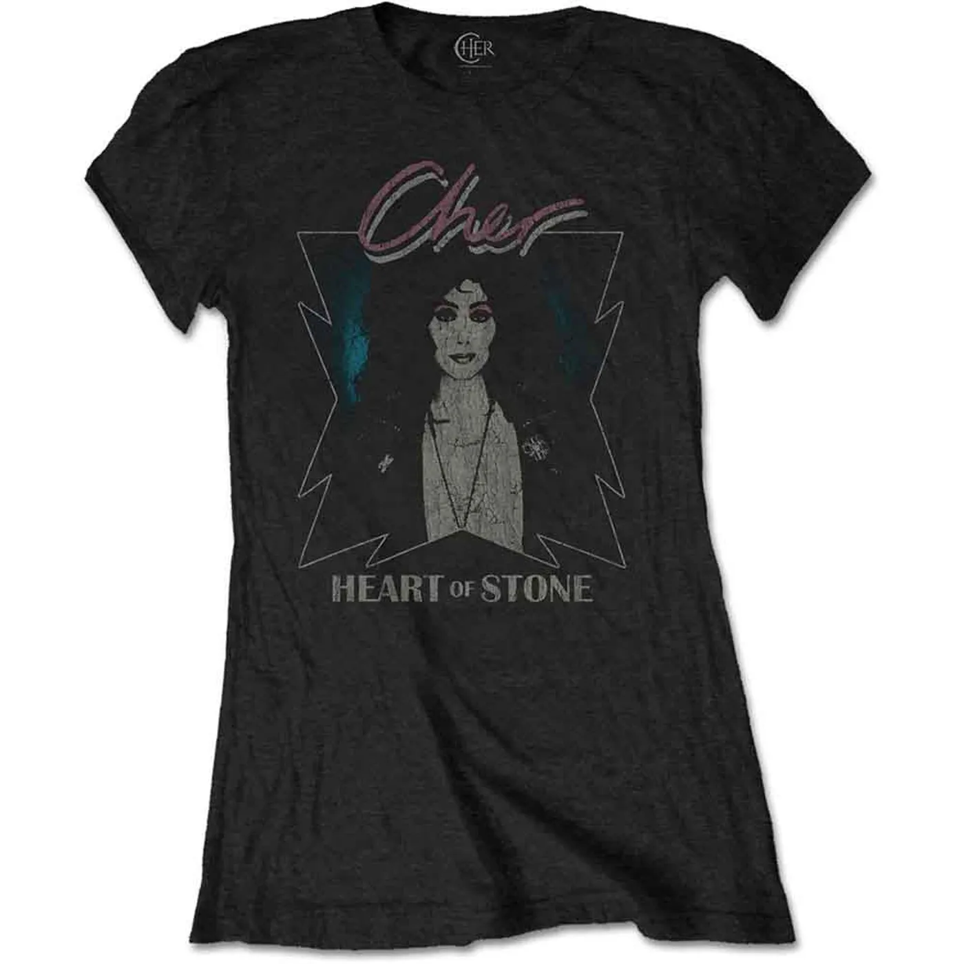 Cher Woman's T Shirt - Heart Of Stone