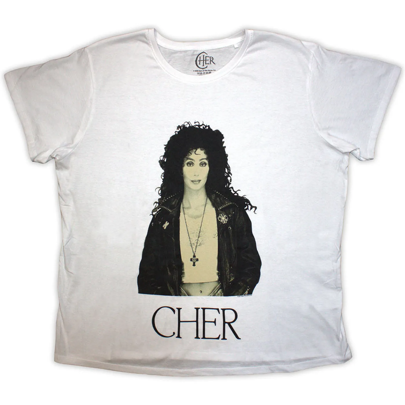 Cher Woman's T Shirt - Leather Jacket