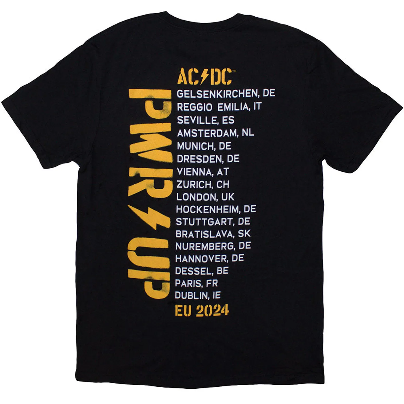 AC/DC T Shirt - Angus Triangle EU Tour '24