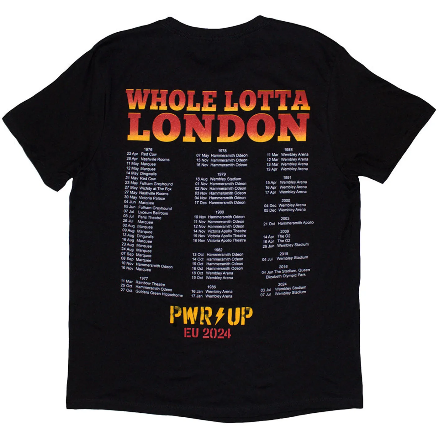 AC/DC T Shirt - Whole Lotta London EU Tour '24
