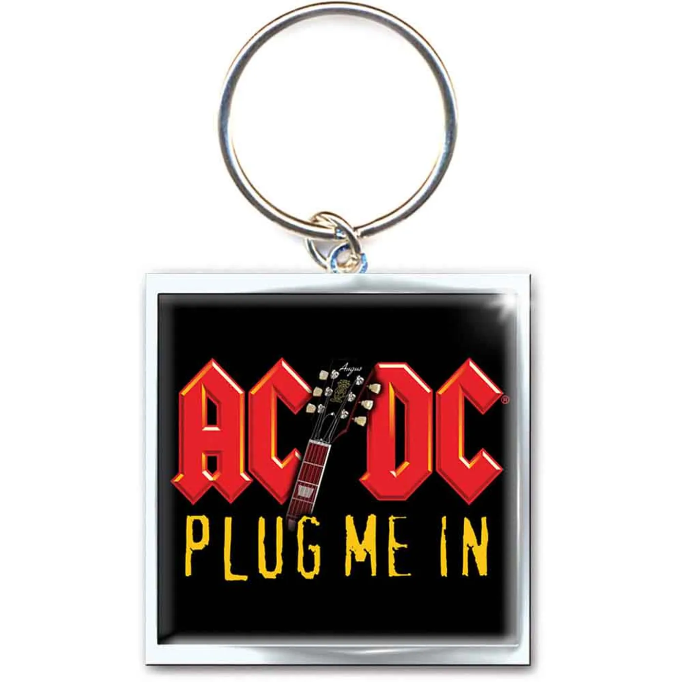 AC/DC Standard Keychains - Plug Me In Metal