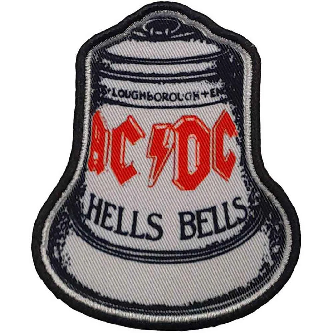 AC/DC Patches - Iron On - Hells Bells White