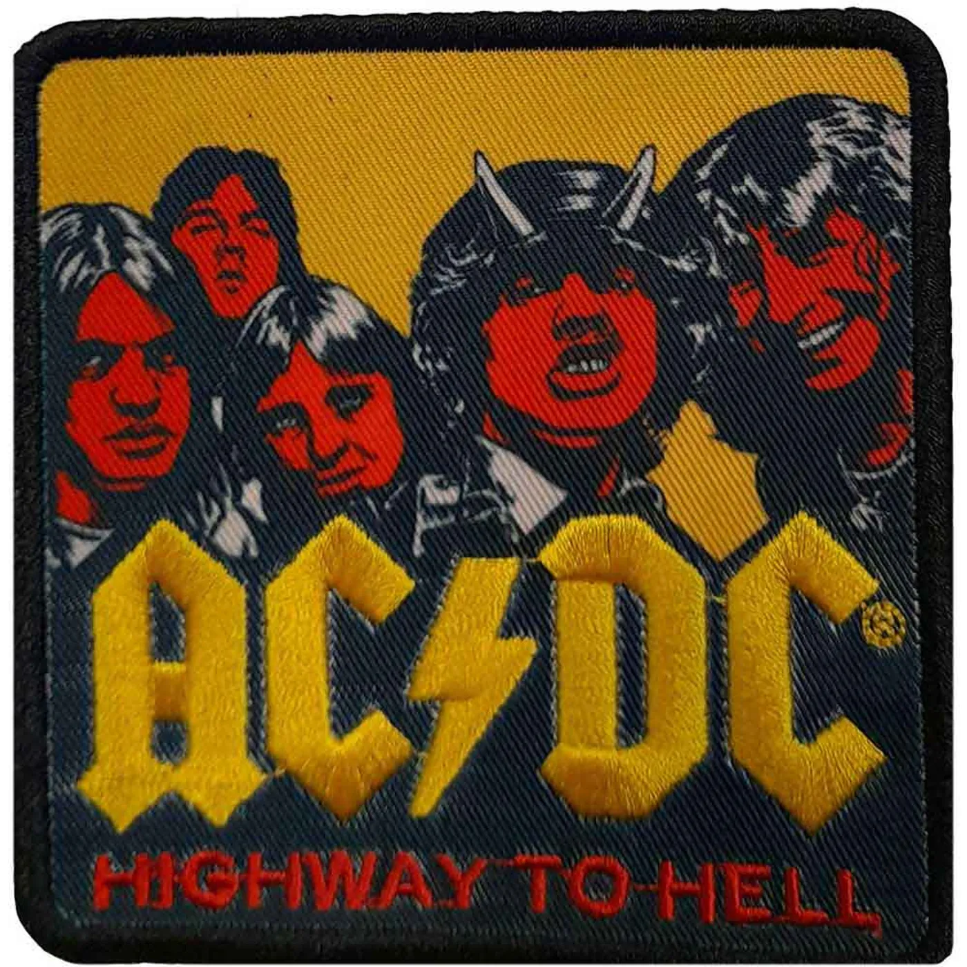 AC/DC Patches - Iron On - Highway To Hell Alt Colour