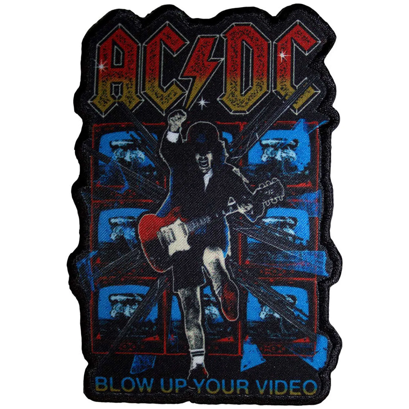 AC/DC Patches - Iron On - Blow Up Your Video Cut-Out