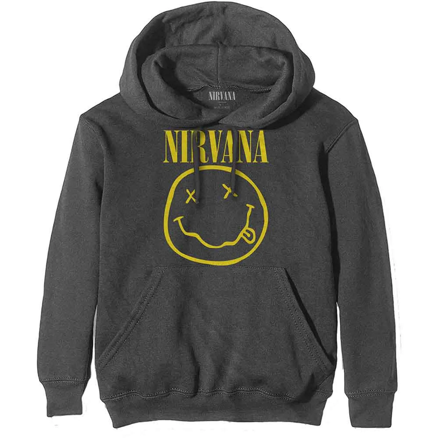Nirvana Pullover Hoodie - Yellow Happy Face