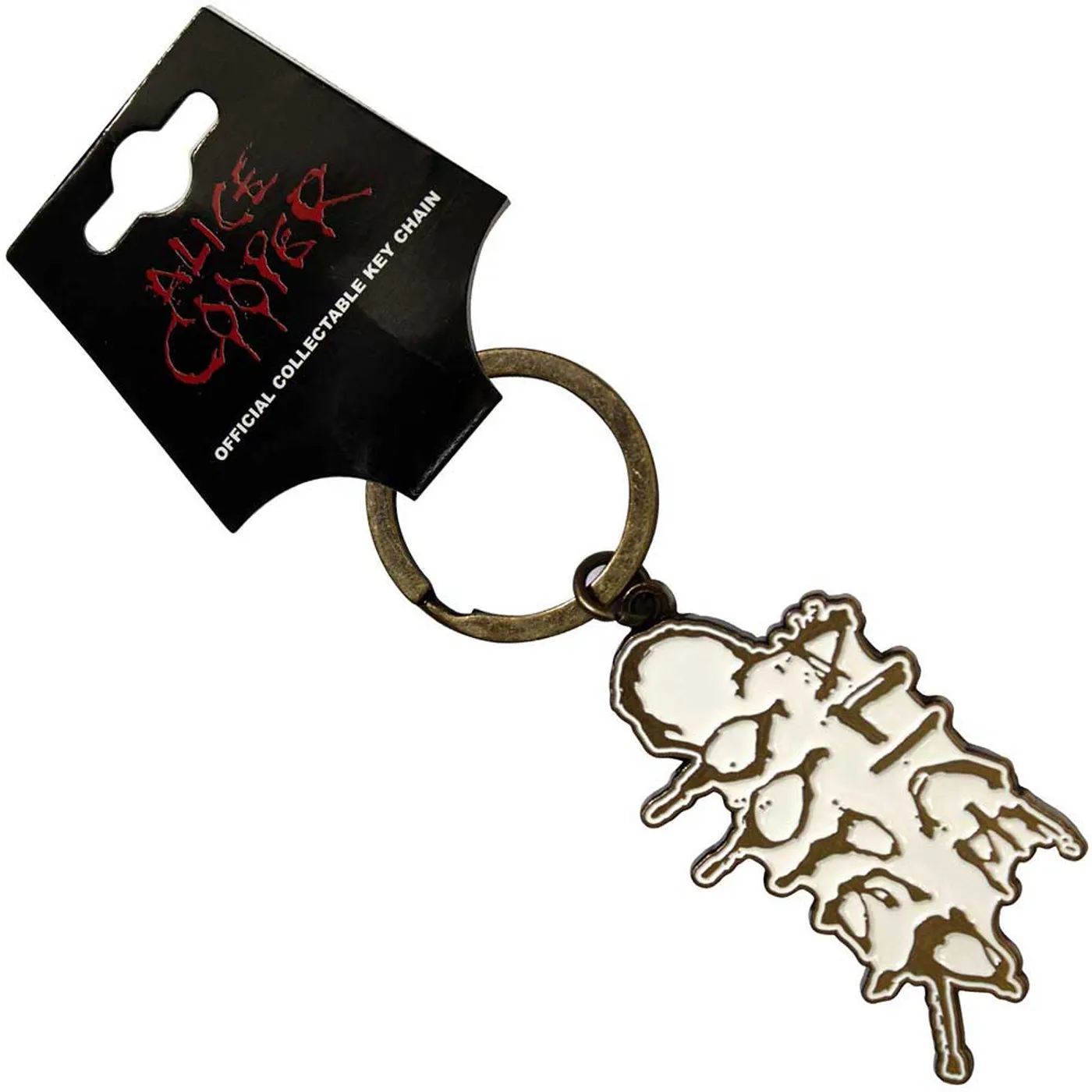 Alice Cooper Standard Keychains - Dripping Logo Gold