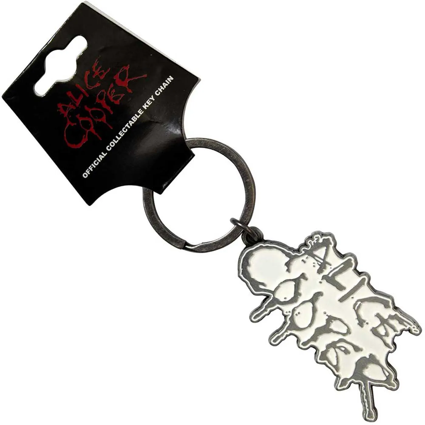 Alice Cooper Standard Keychains - Dripping Logo Silver