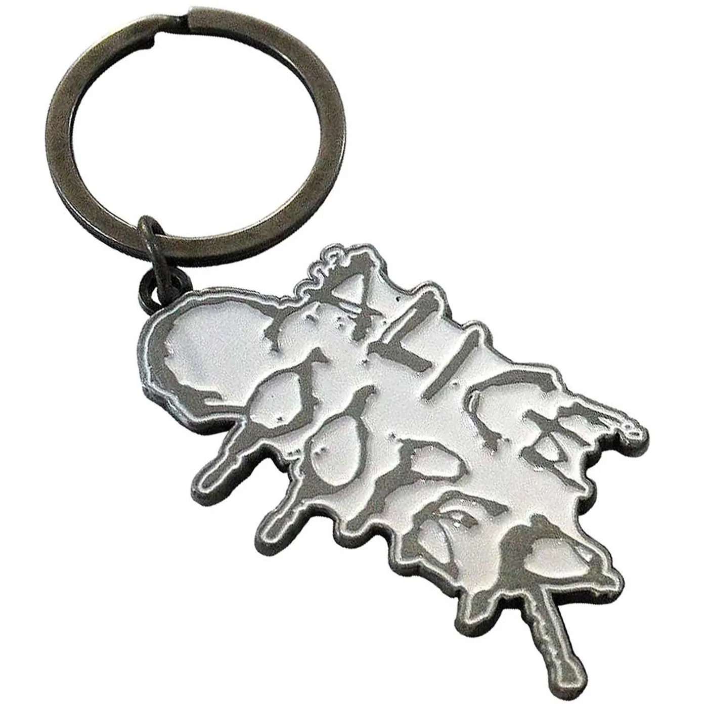 Alice Cooper Standard Keychains - Dripping Logo Silver