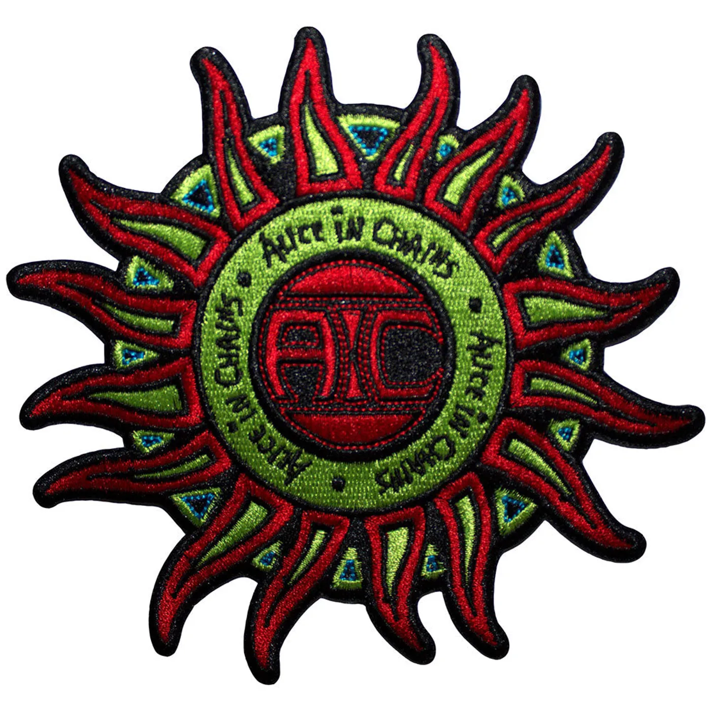 Alice In Chains Patches - Iron On - Sun Logo Colour