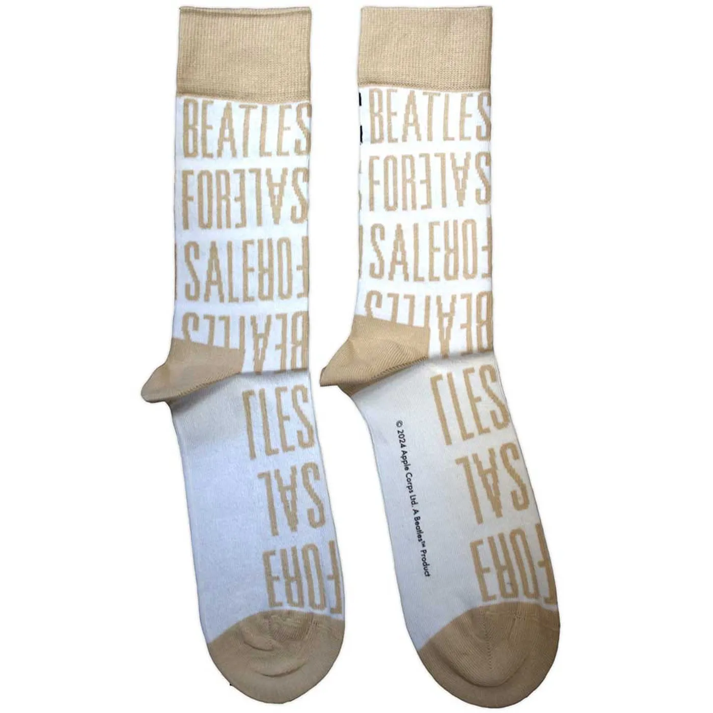 The Beatles Ankle Socks - For Sale Text Repeat