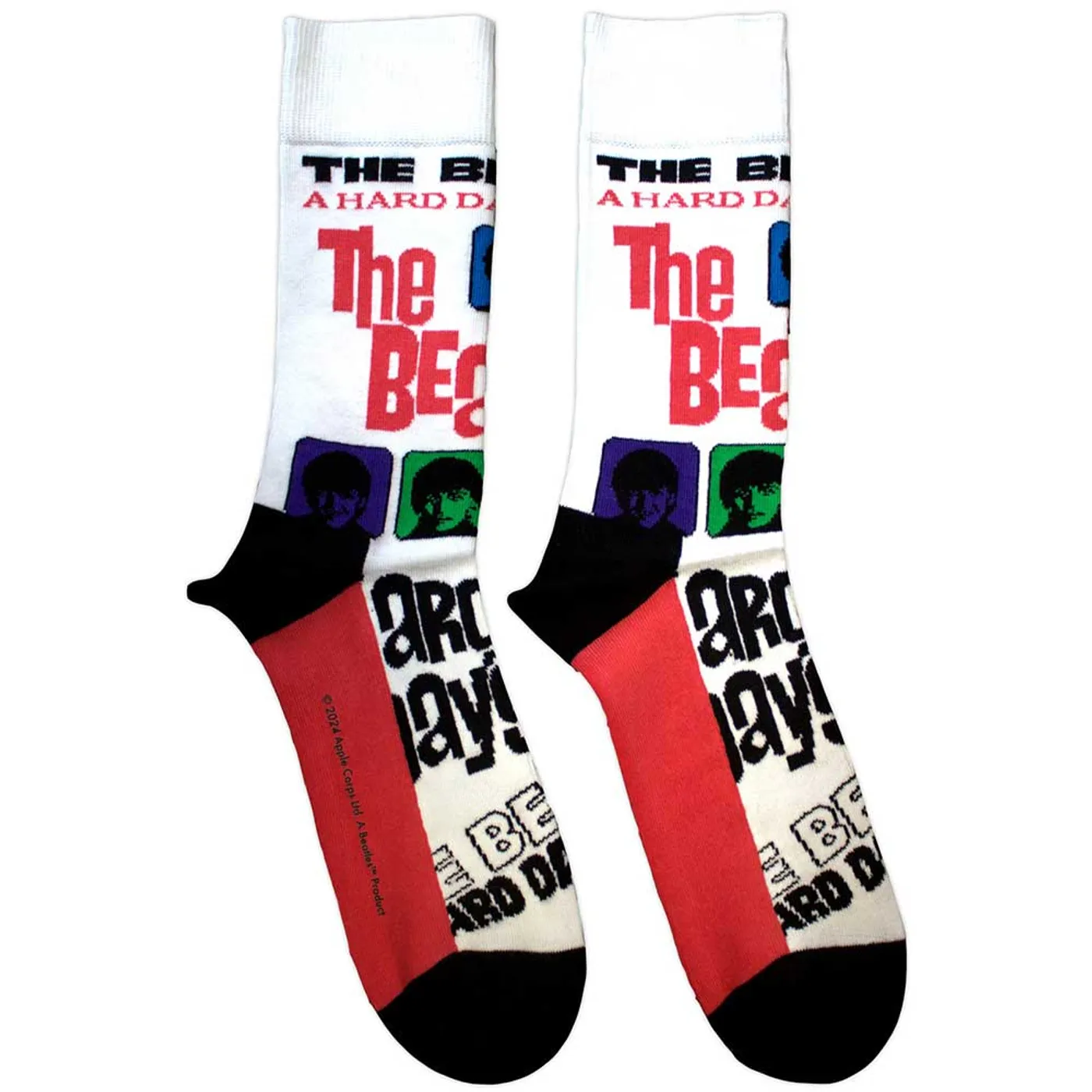 The Beatles Ankle Socks - A Hard Day's Night Colours