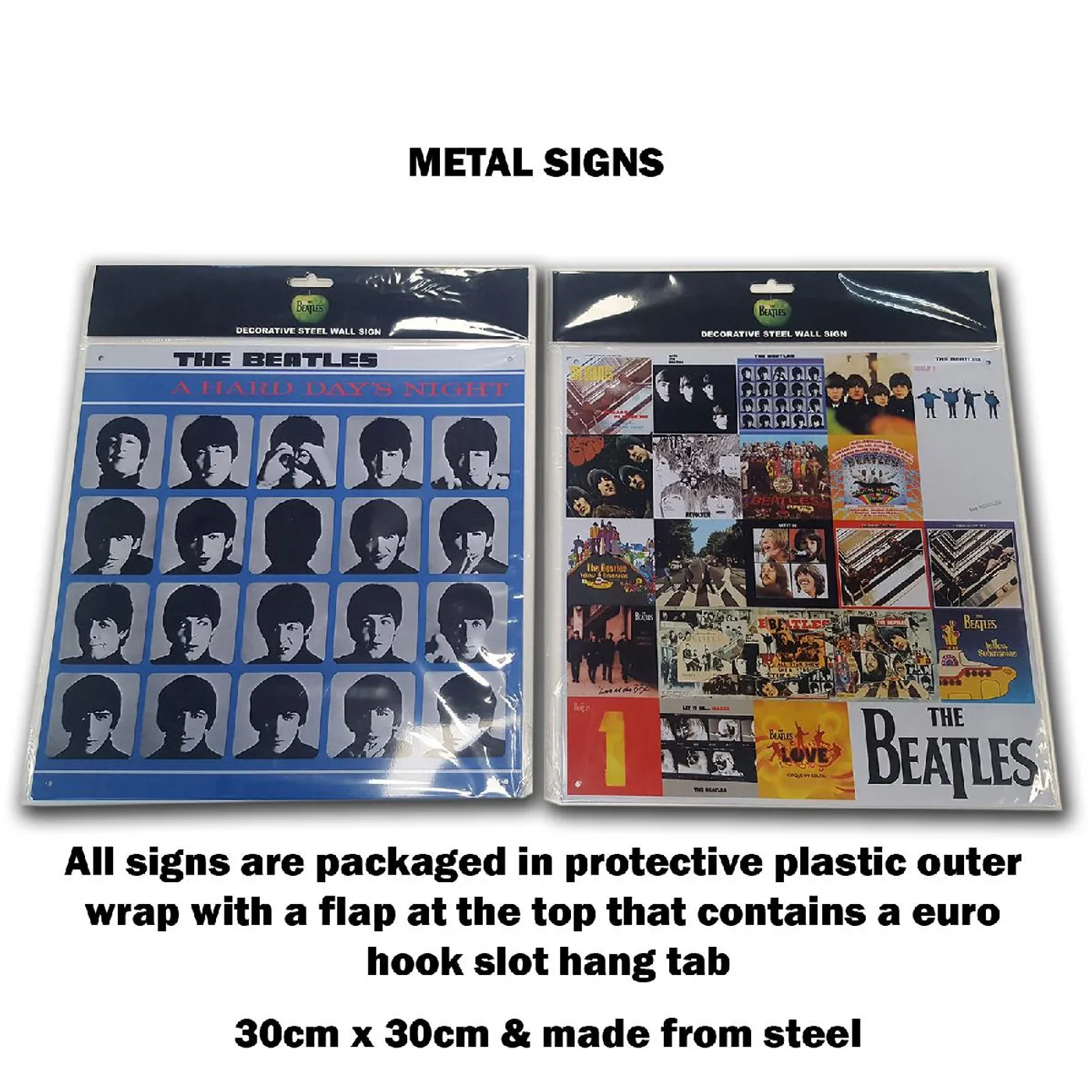 The Beatles Collectables - Tin Signs 30x30 - With The Beatles