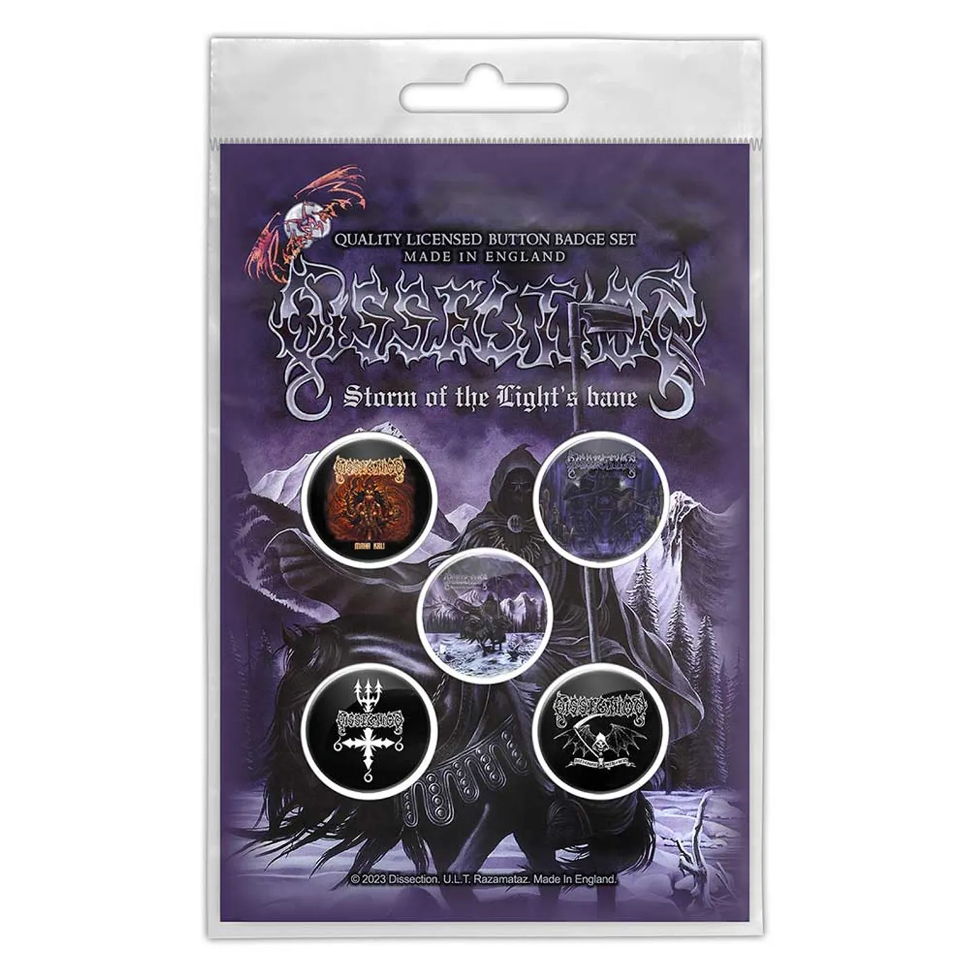 Dissection Plastic - Pin Badge - Storm Of The Lights Bane