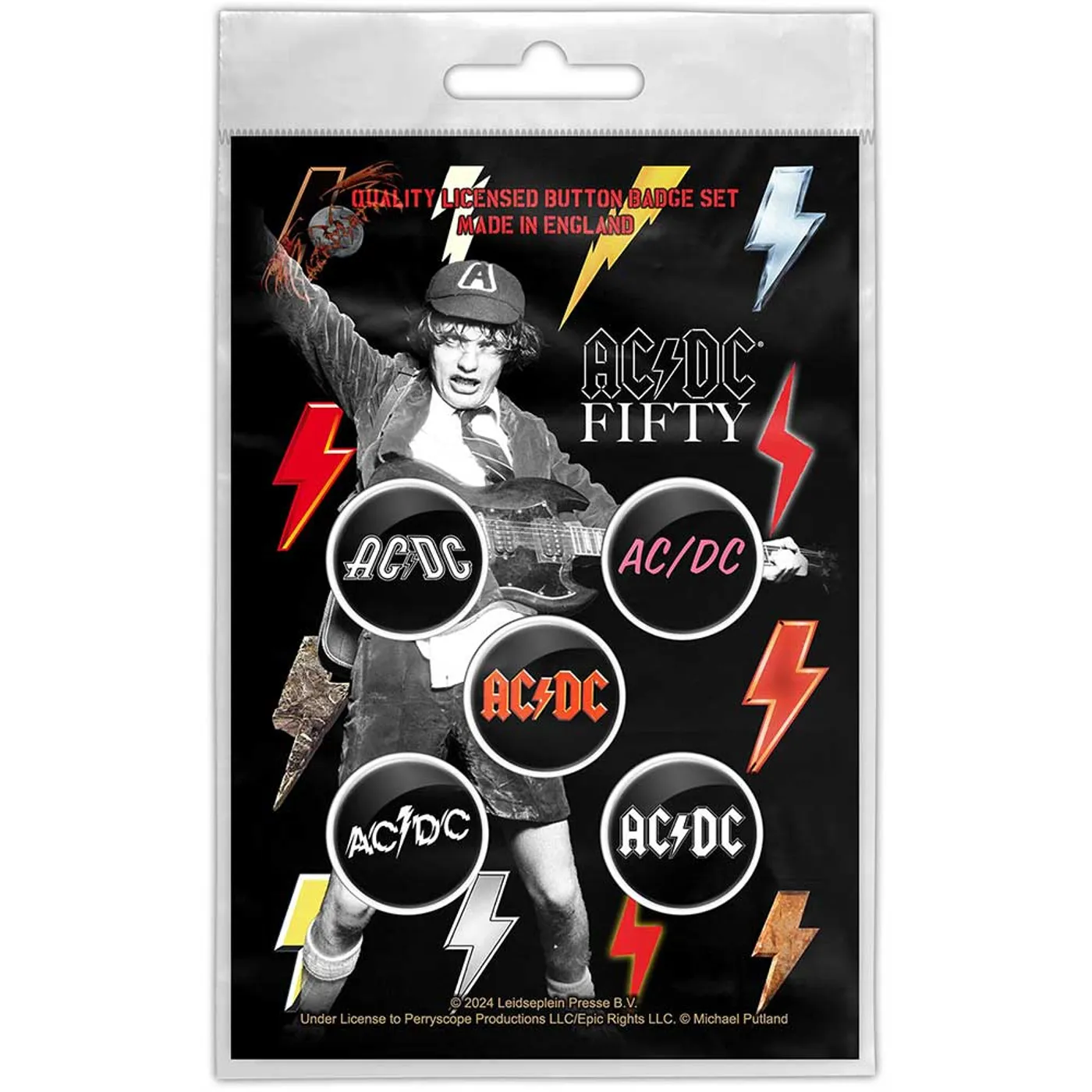 AC/DC Plastic - Pin Badge - Bolt Array